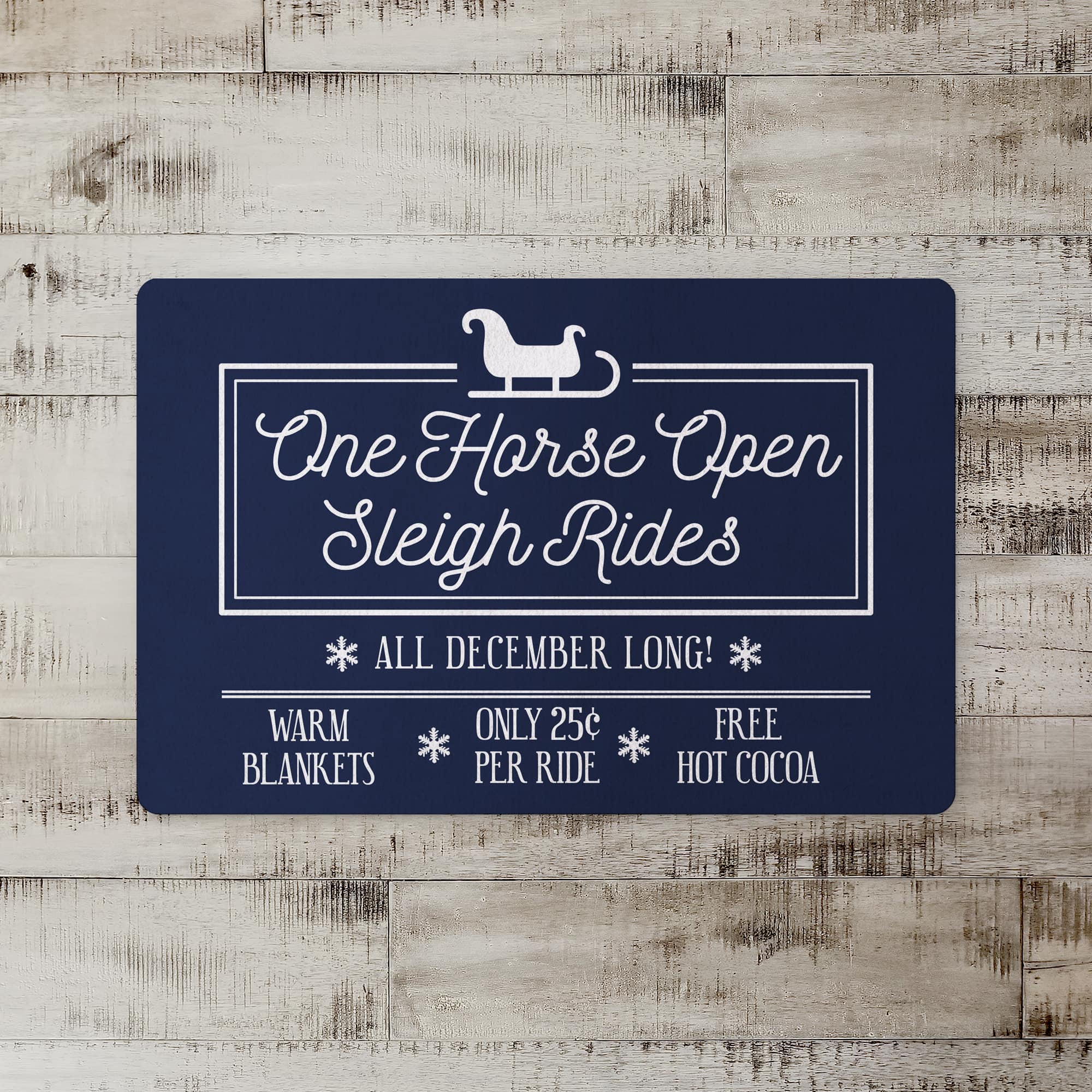 Sleigh Rides 27x18 Floor Mat