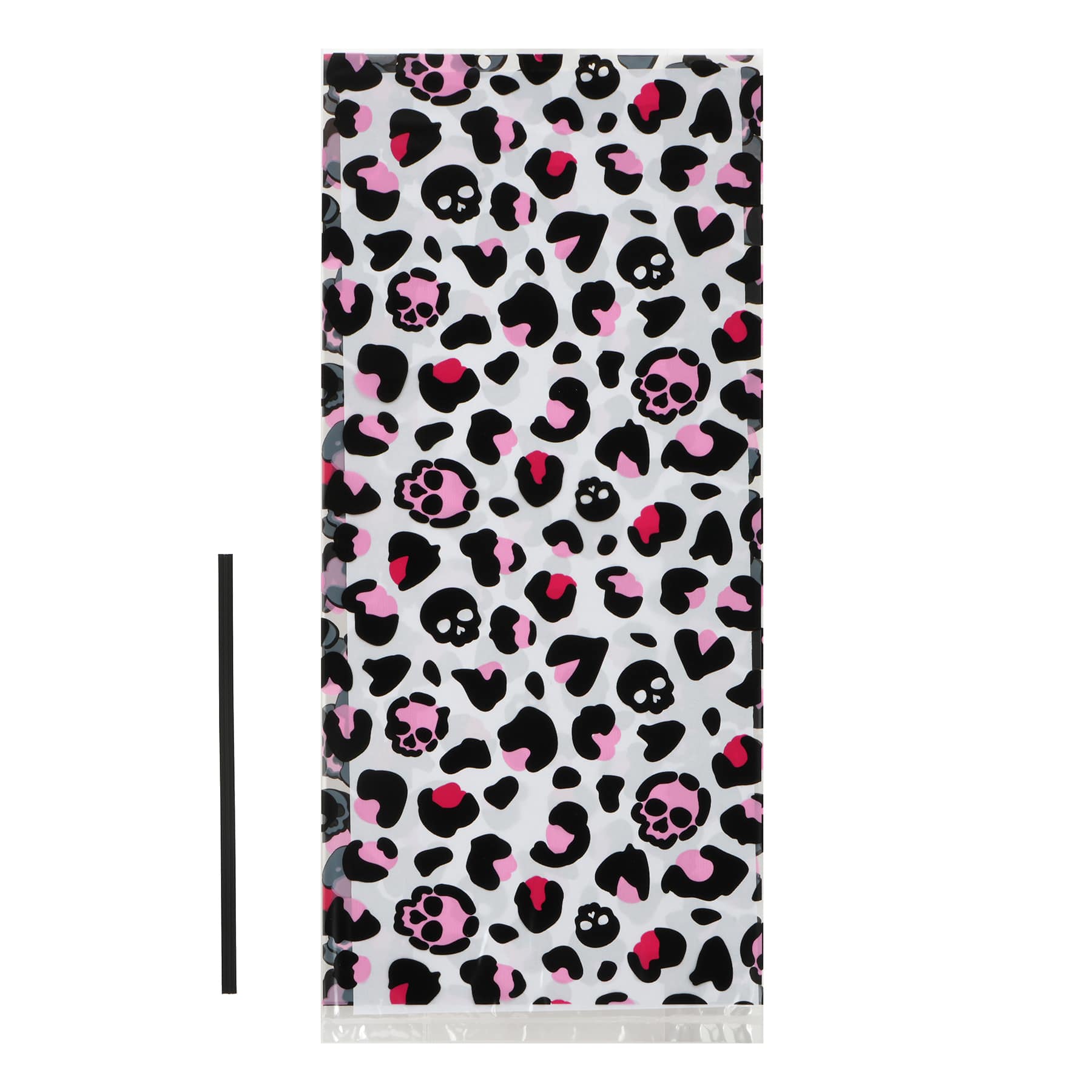 Pink Skeleton Treat Bags with Twist Ties, 12ct. by Makery&#x2122;