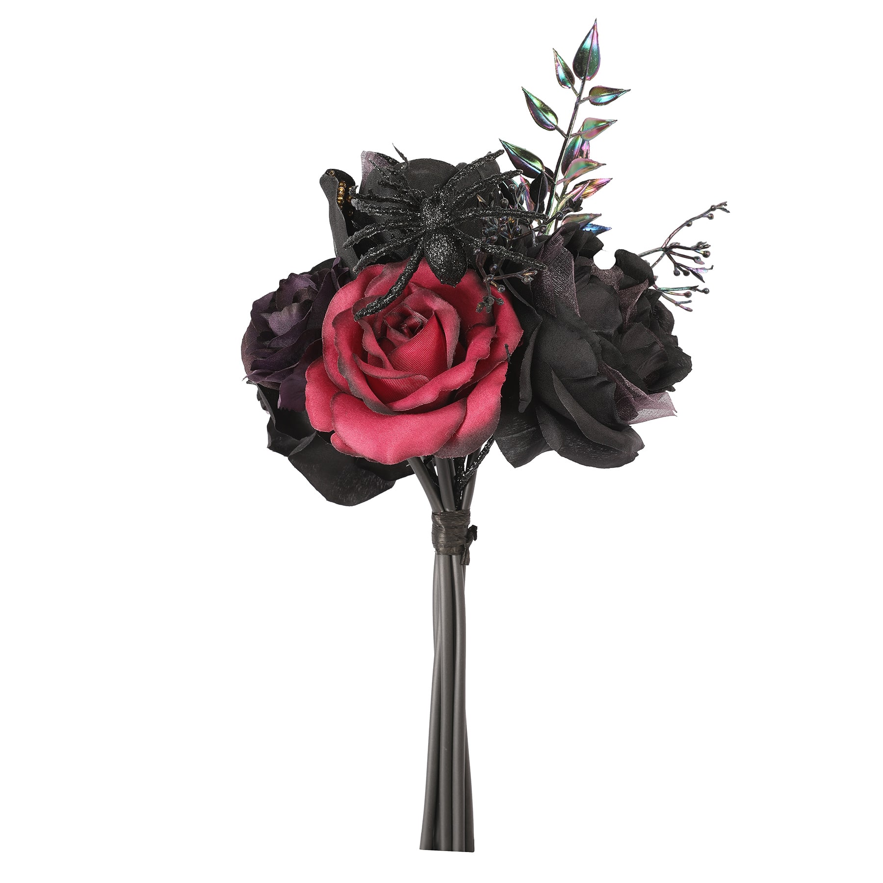 10" Pink Rose & Black Peony with Spider Bouquet by Ashland®