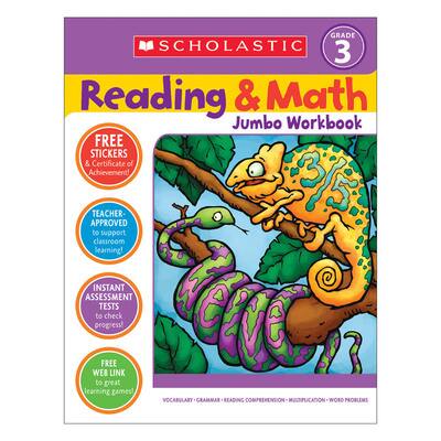 Scholastic Teaching Resources Reading & Math Jumbo Workbook: Grade 3 ...