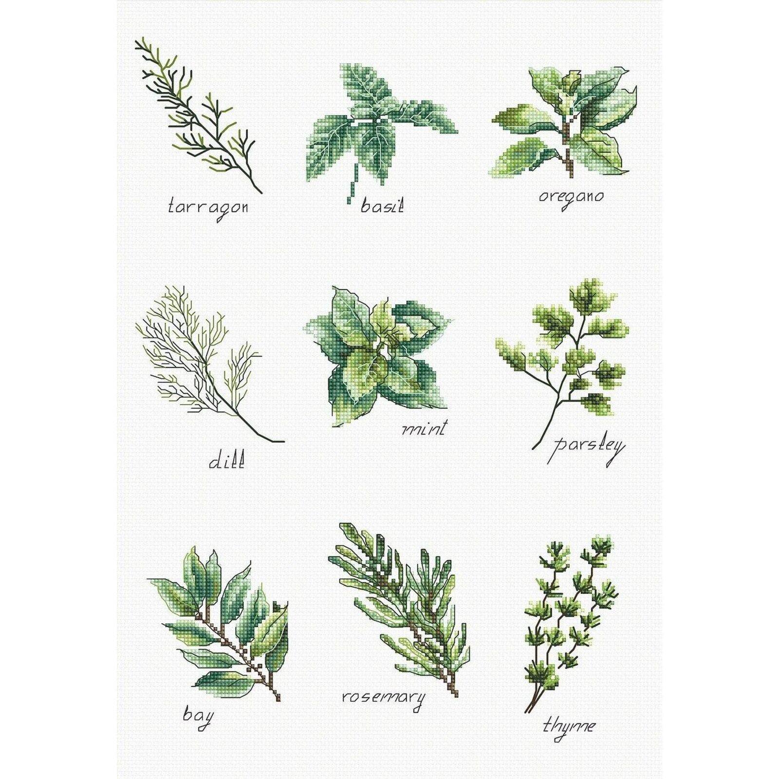 Luca-s Spices And Herbs Counted Cross Stitch Kit