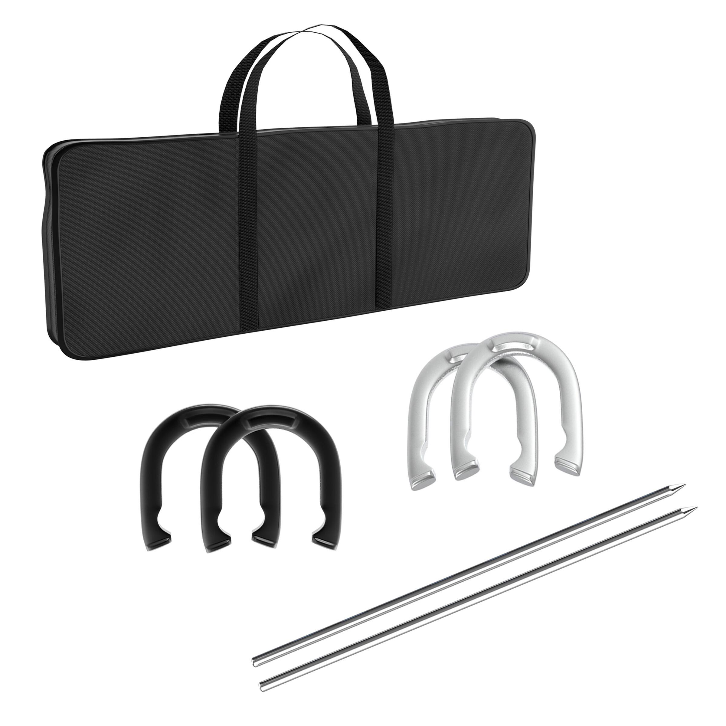 Toy Time Professional Grade Horseshoe Set with Carry Case