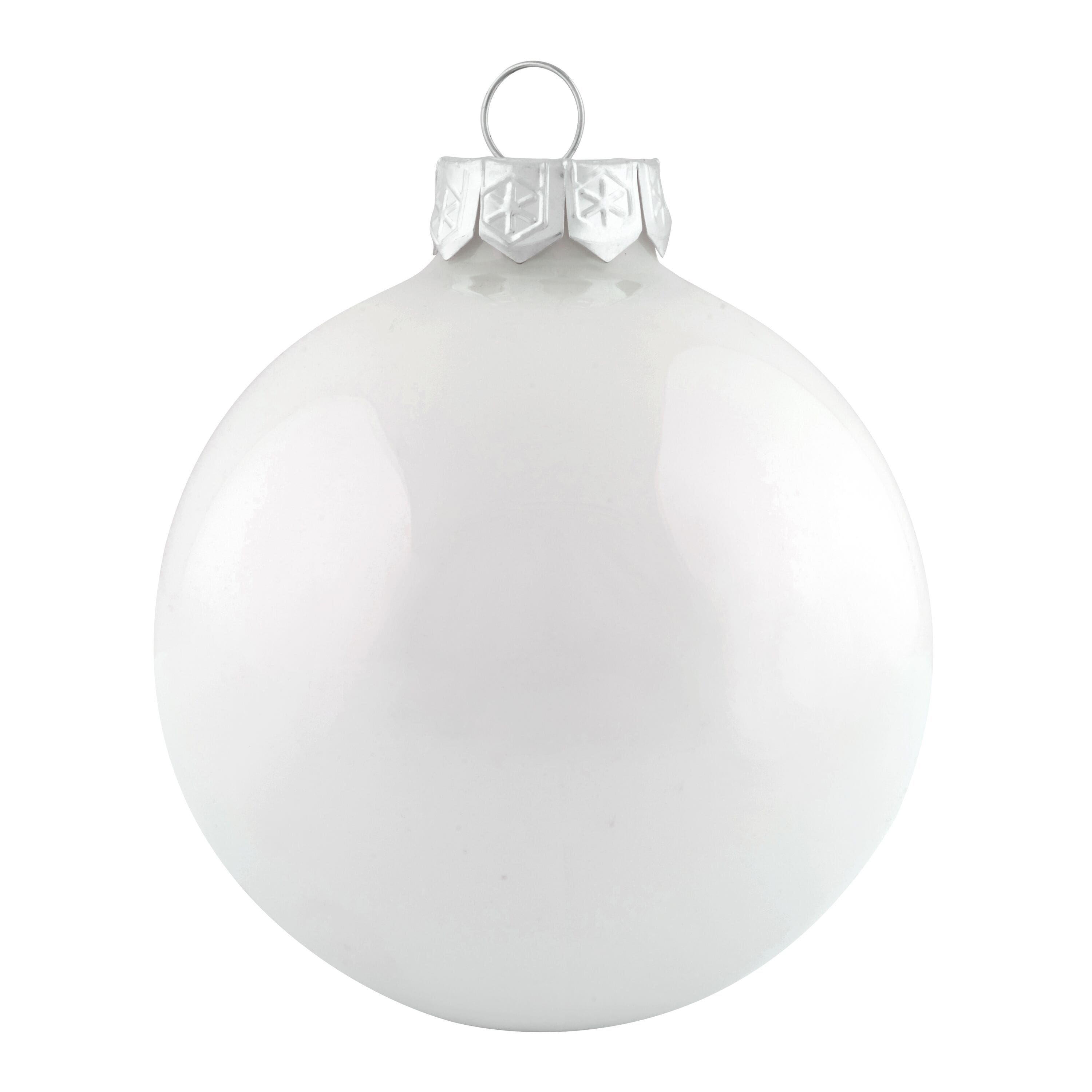 Whitehurst 4ct. 5" Pearl Glass Ball Ornaments