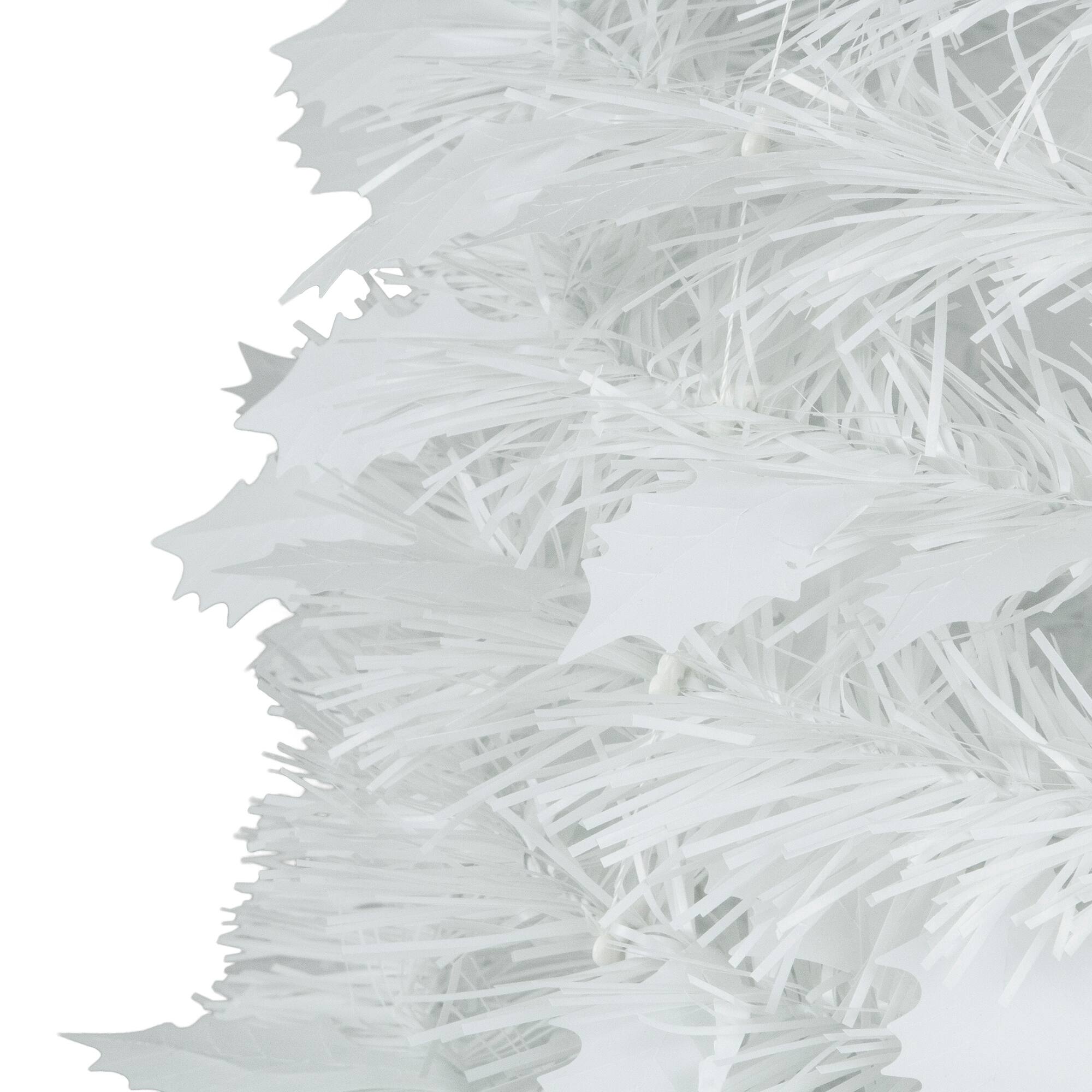 6ft. Unit White Tinsel Pop-Up Artificial Christmas Tree
