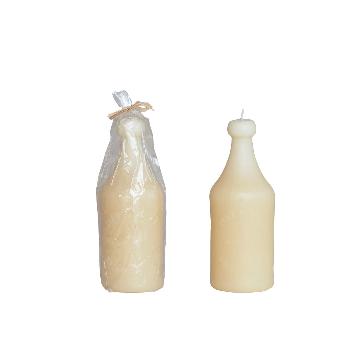 Hello Honey® Unscented Embossed Bottle-Shaped Candle
