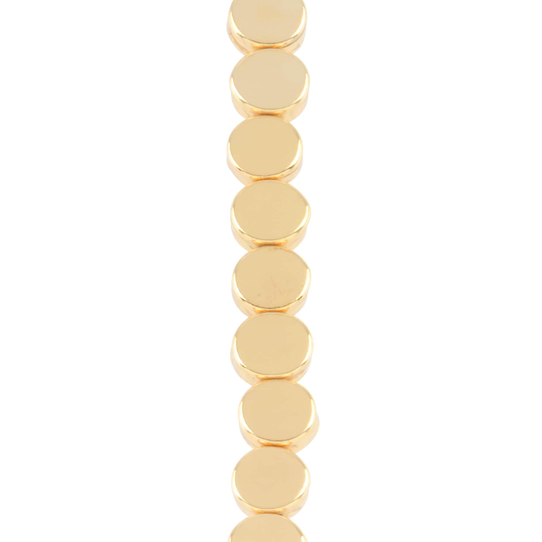 Gold Disc Beads, 6.5mm by Bead Landing&#x2122;