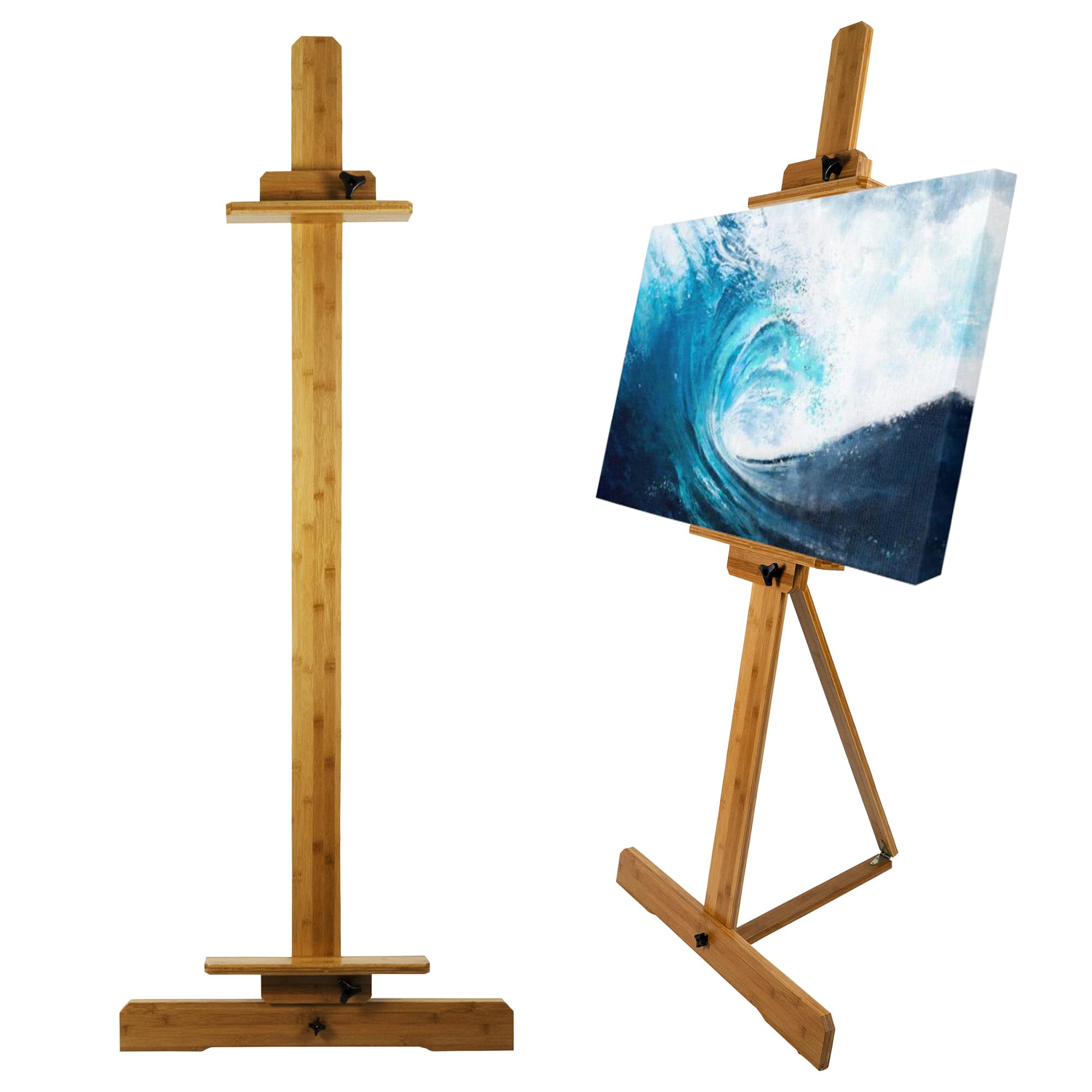 Pacific Arc Full-Size Mast Style Bamboo Studio Easel