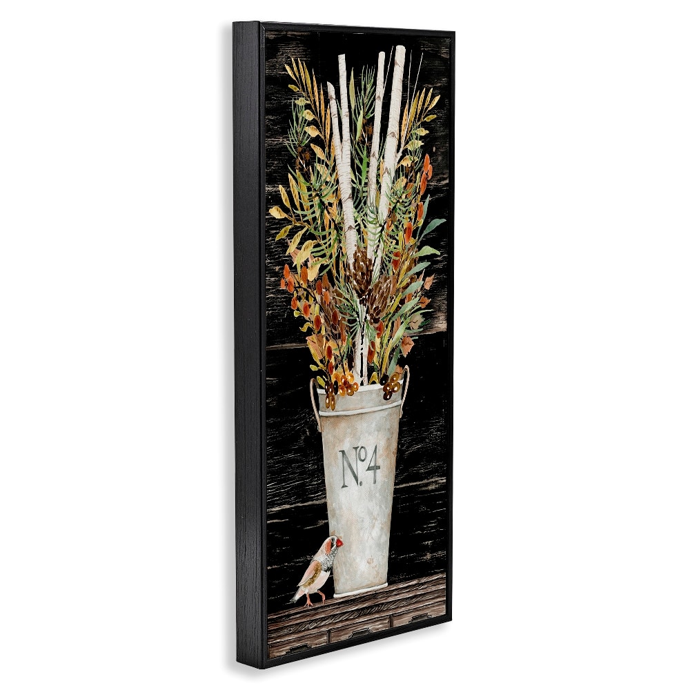 Stupell Industries Rustic Forest Greenery Bouquet Framed Giclee Wall Art