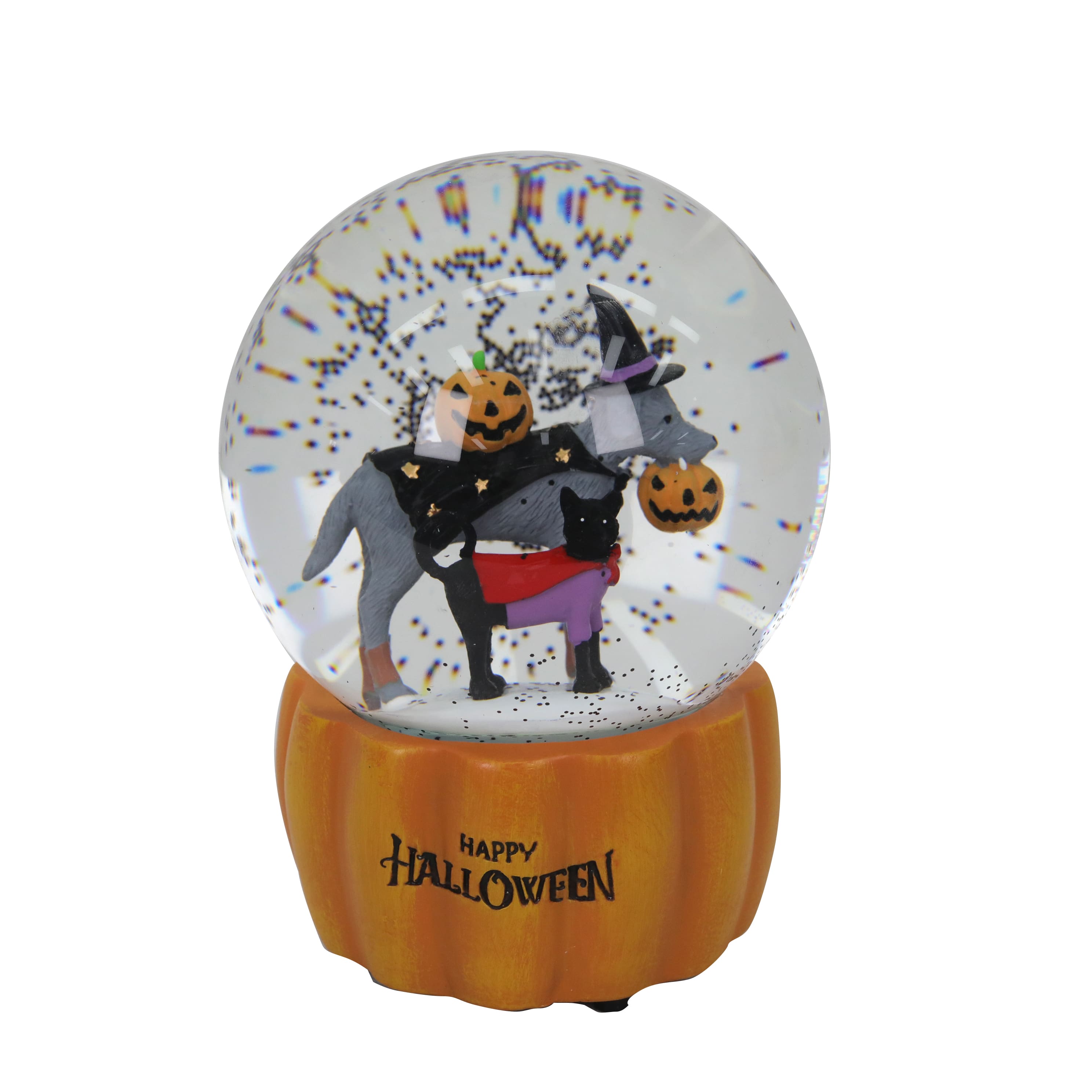 6.25&#x22; Happy Halloween Cat &#x26; Dog Water Globe by Ashland&#xAE;