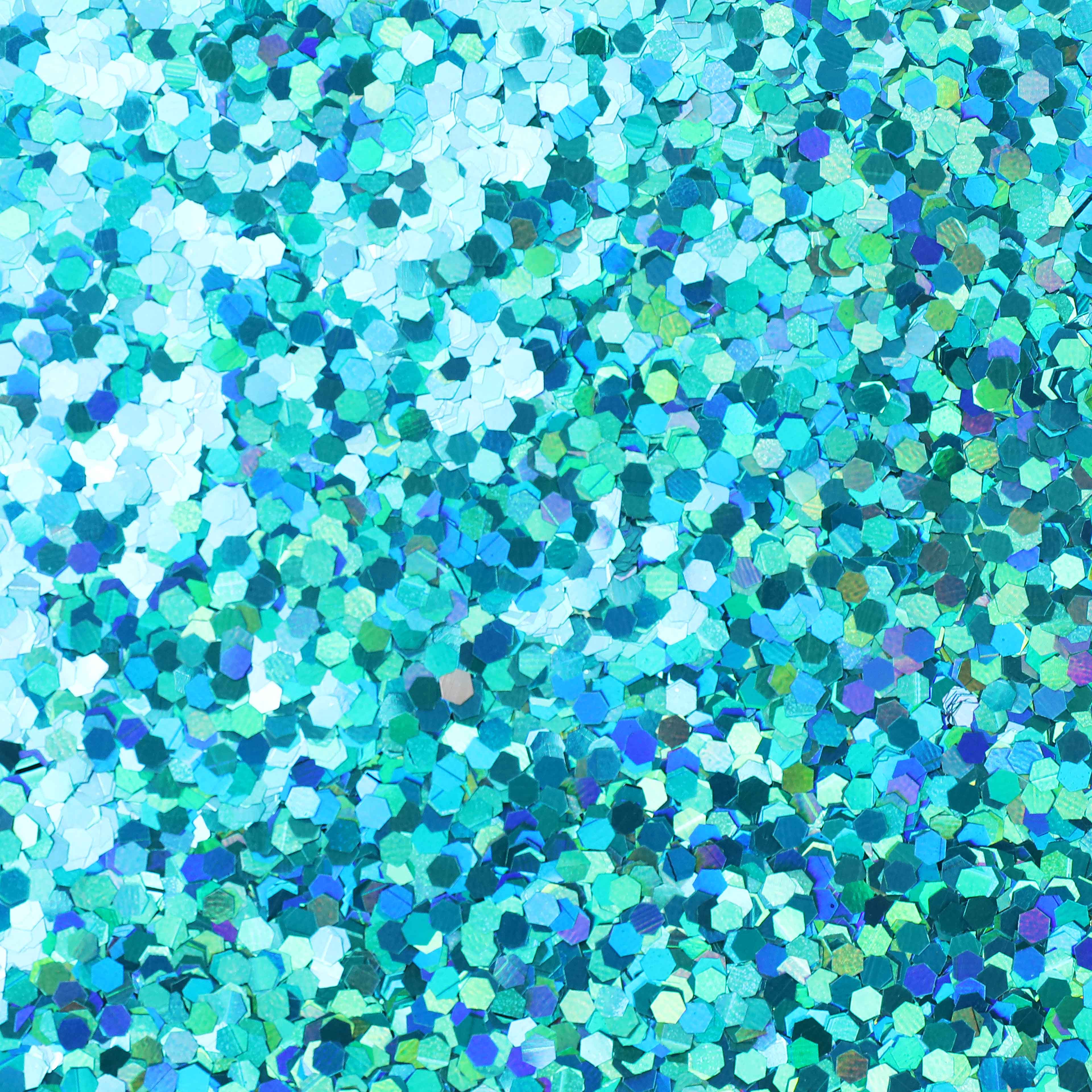12 Pack: Mint Holographic Chunky Polyester Glitter by Recollections™