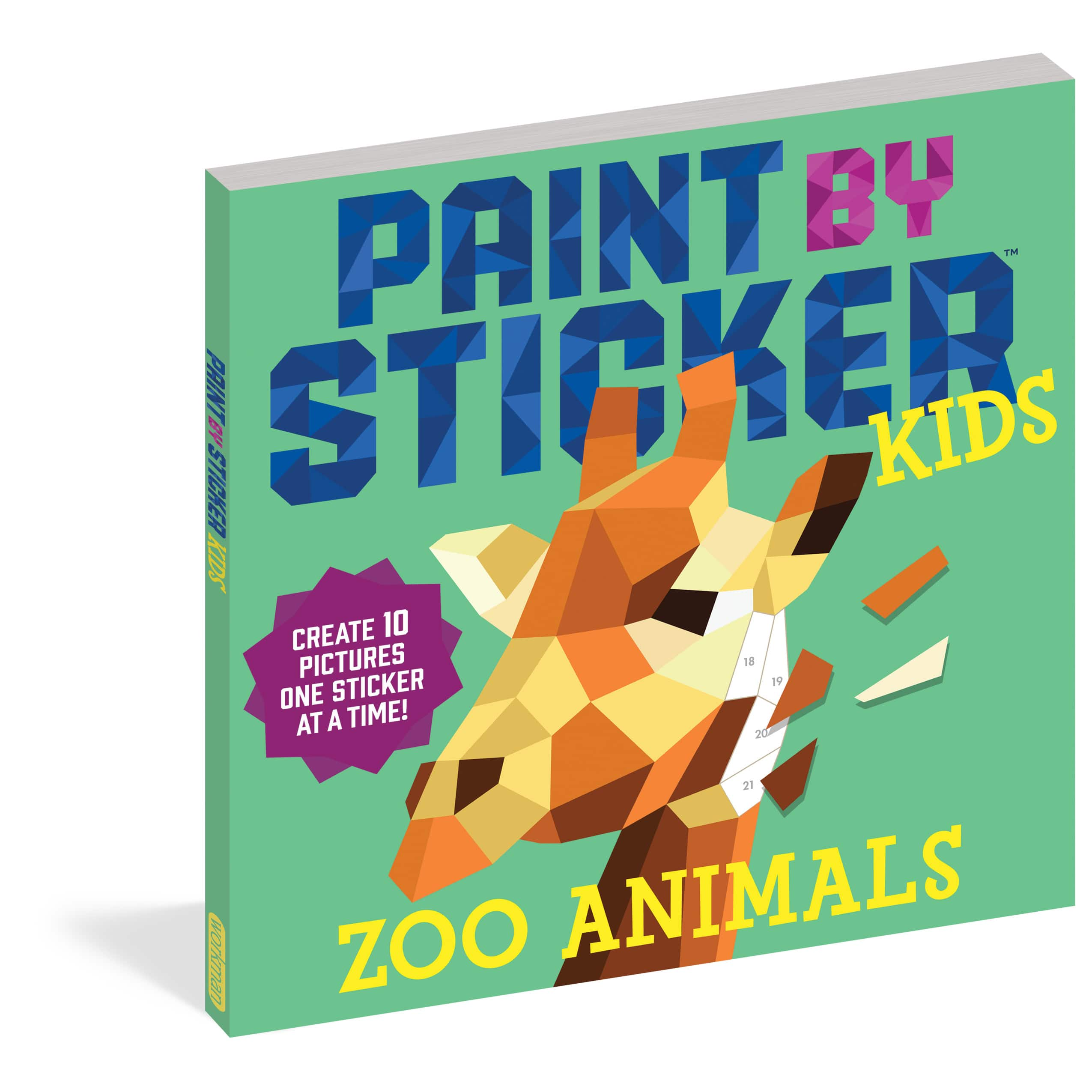 Workman Publishing Paint by Sticker Series: Zoo Animals