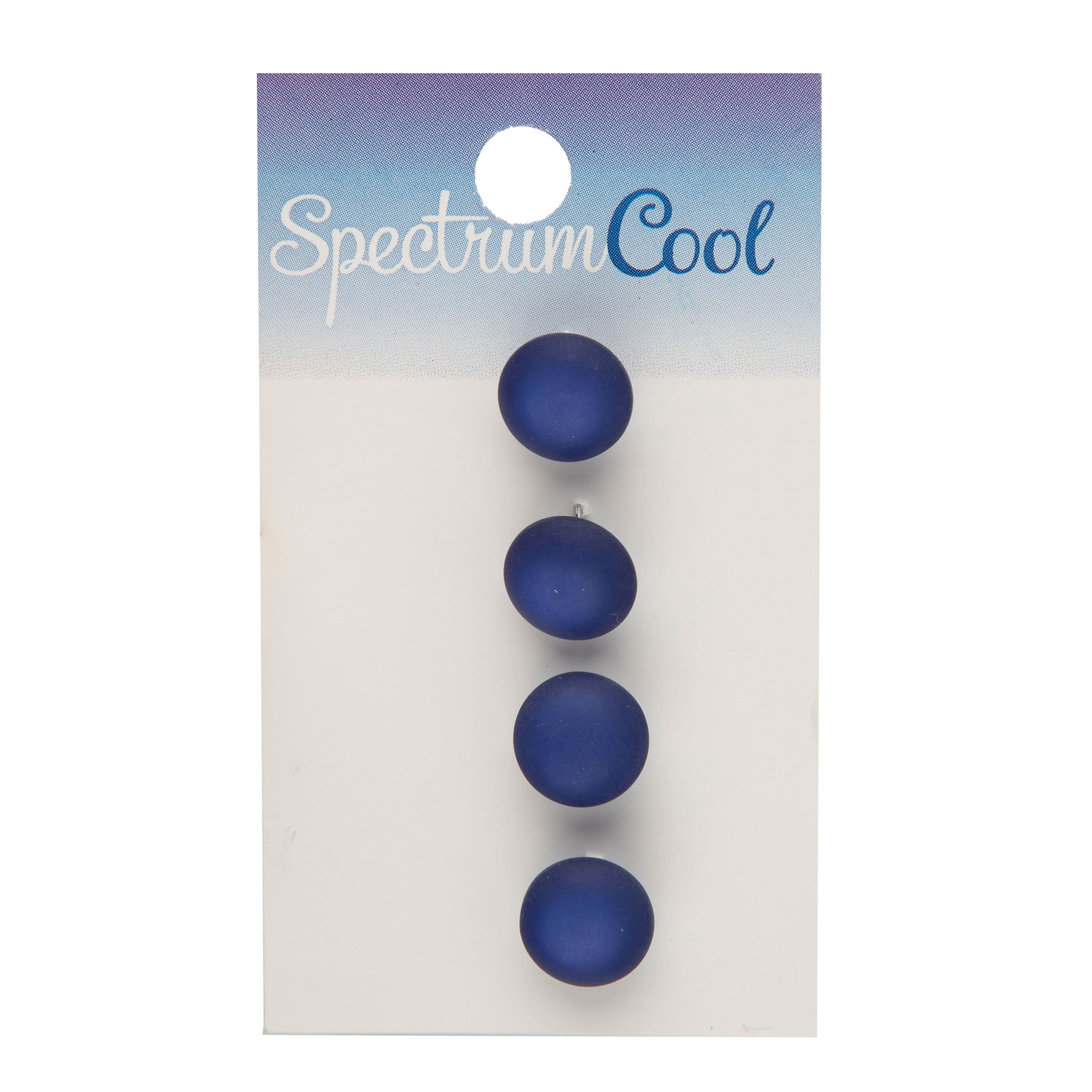 Spectrum Cool 7/16&#x22; Royal Blue Shank Buttons, 4ct.