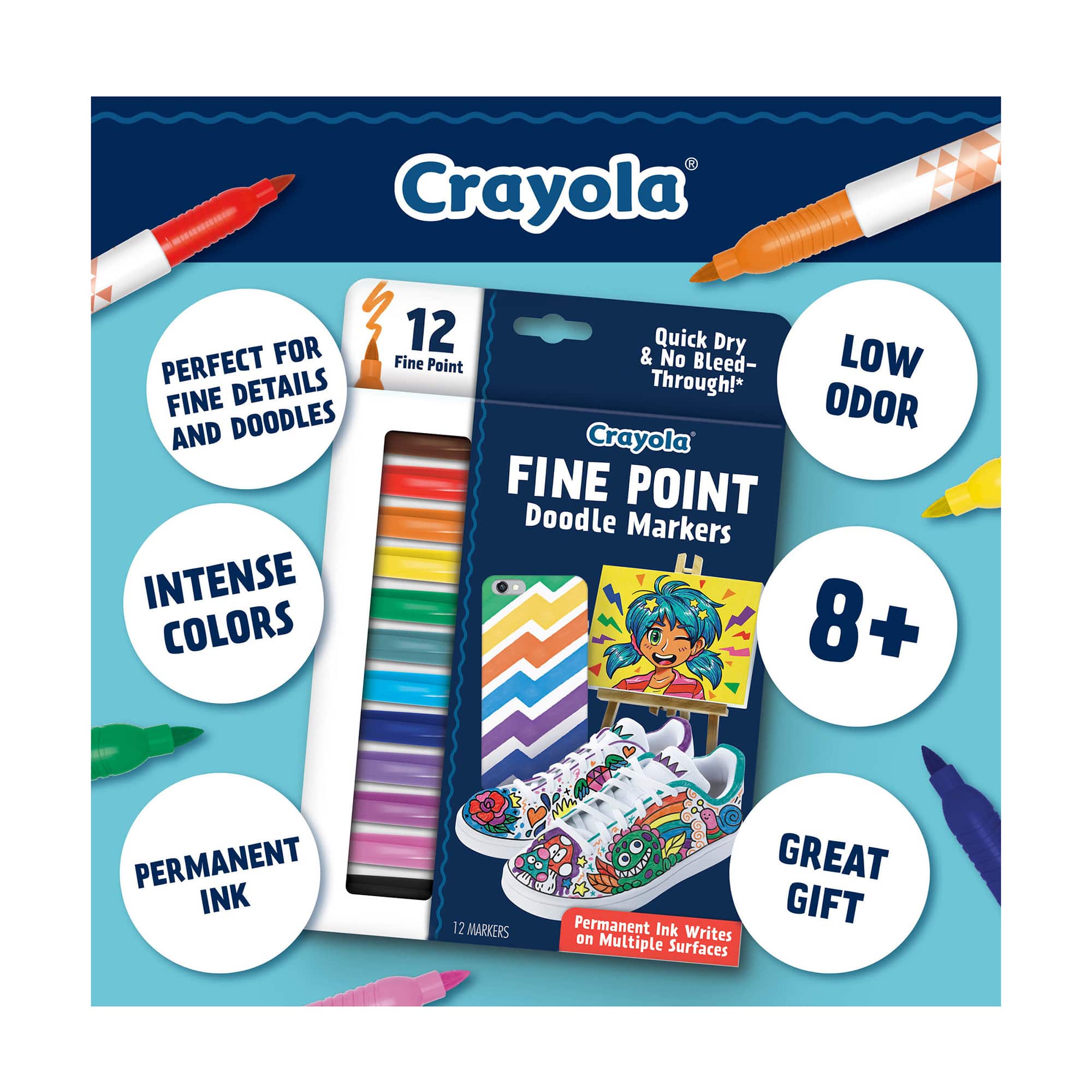 Crayola&#xAE; Fine Point Doodle Markers