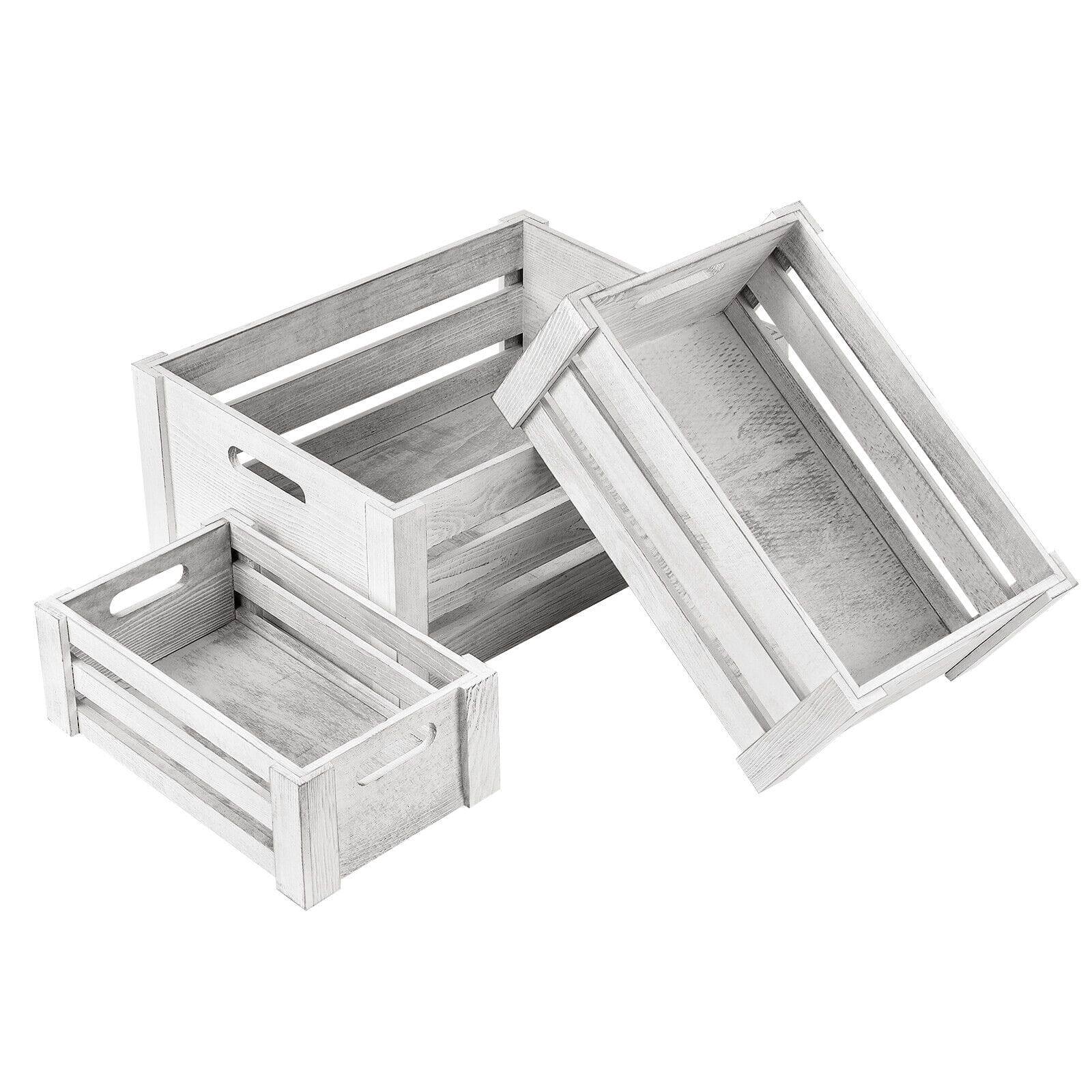 NEX™ Distressed Wood Storage Containers Display Risers Set