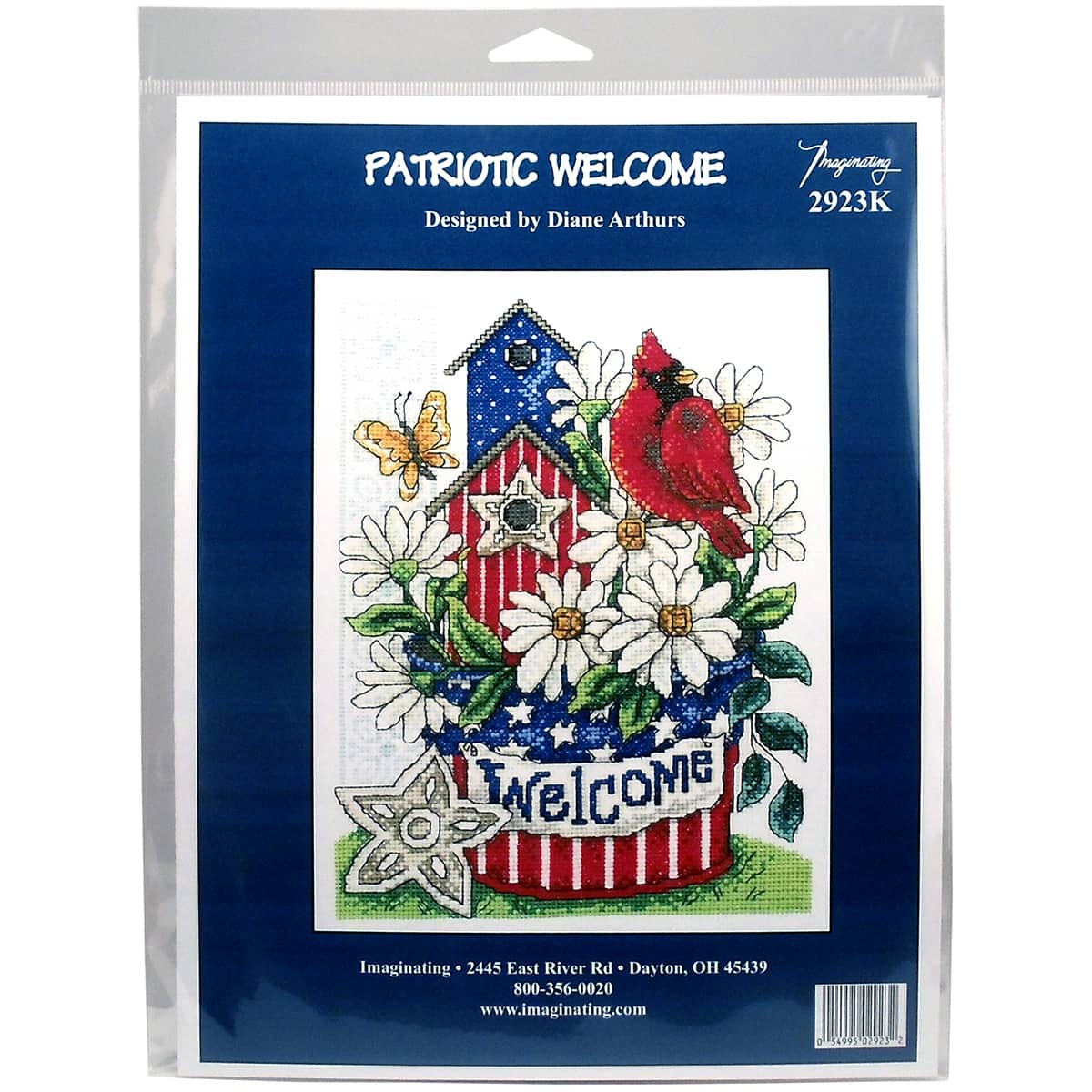 Imaginating Patriotic Welcome Counted Cross Stitch Kit