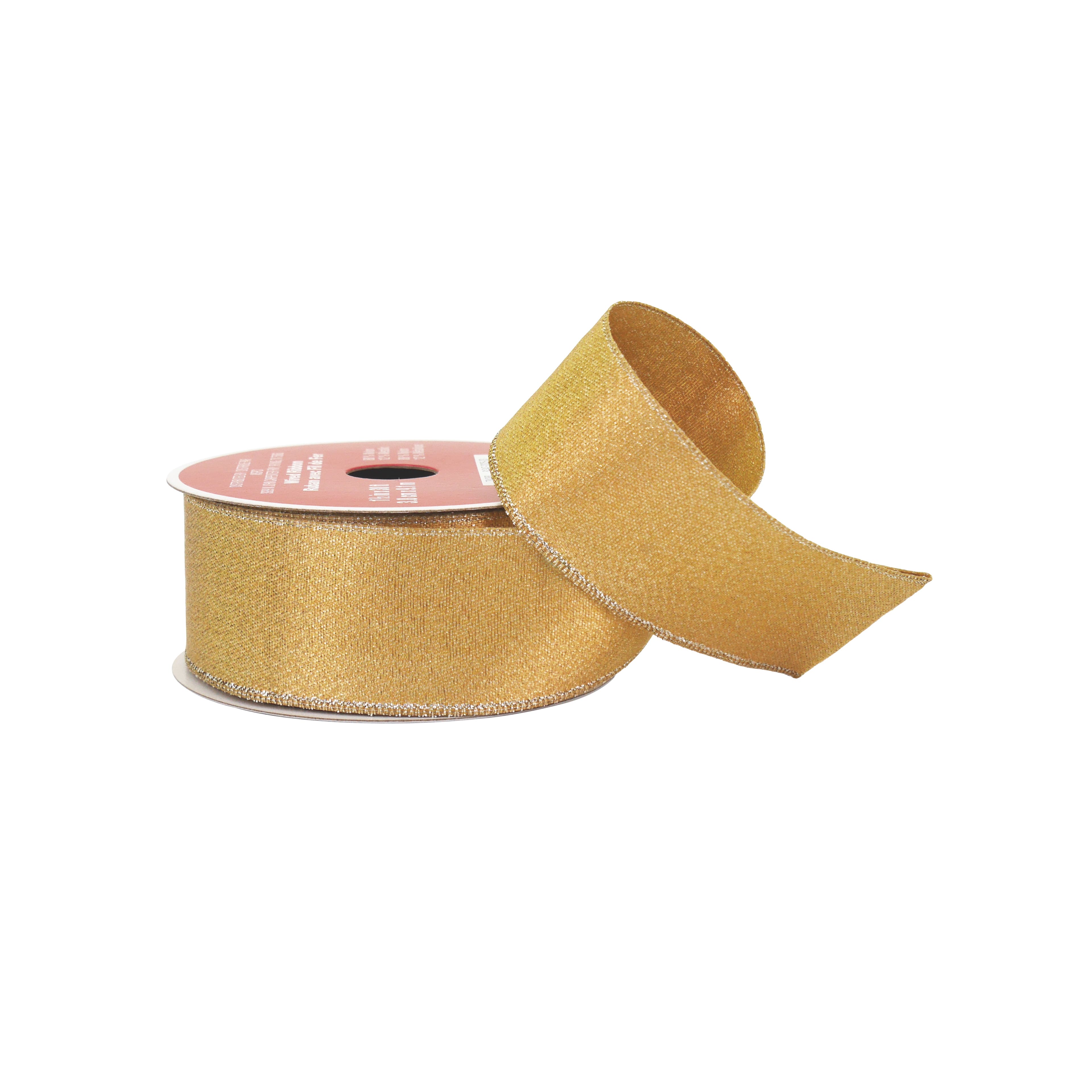 1.5&#x22; x 30ft. Gold Wired Shimmer Ribbon by Celebrate It&#xAE;