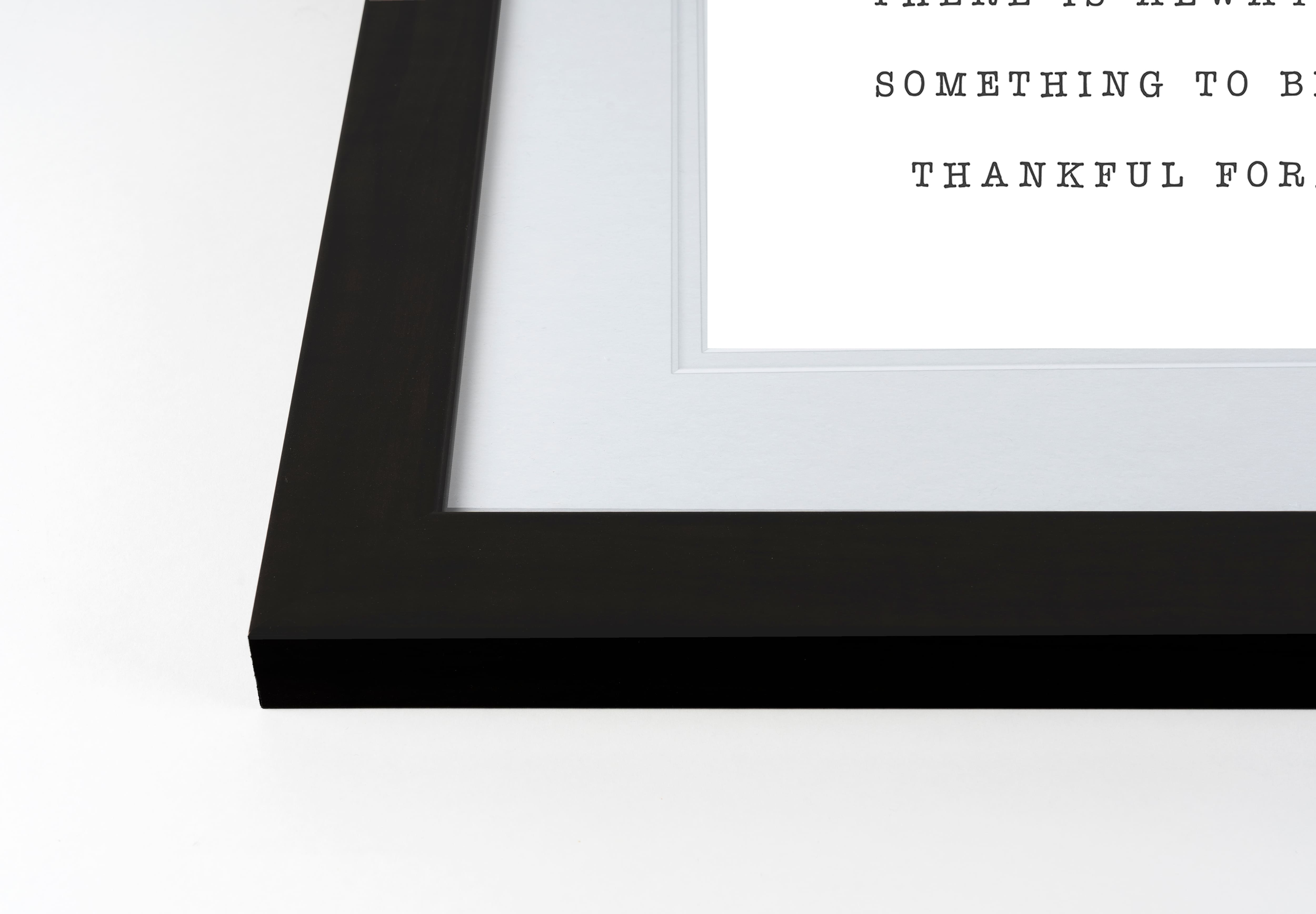  Be Thankful Fall Print in Black Frame