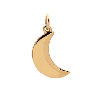 Charmalong™ 14K Gold Plated Moon Charm by Bead Landing™ image