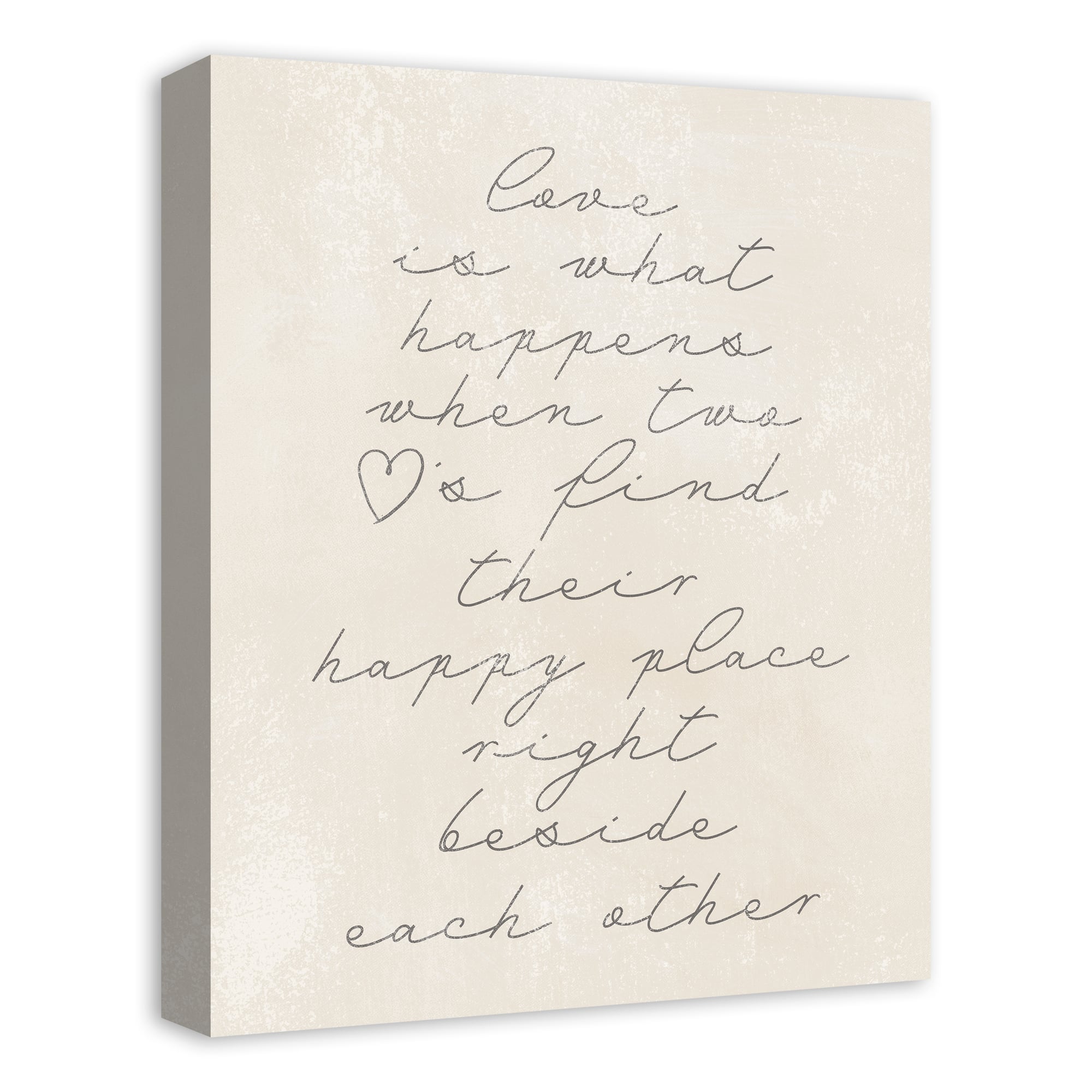 Love is what Happens 16&#x22; x 20&#x22; Canvas Wall Art