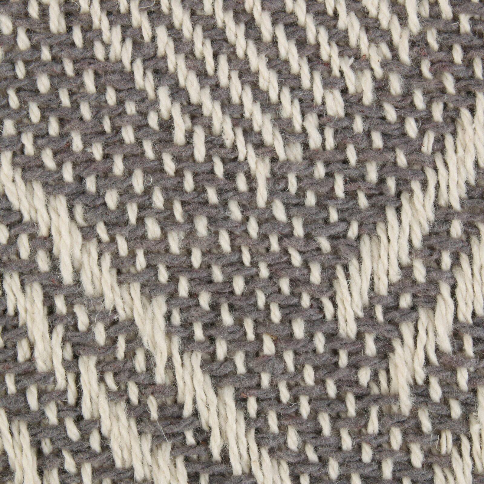 DII&#xAE; Gray Basket Weave Woven Throw