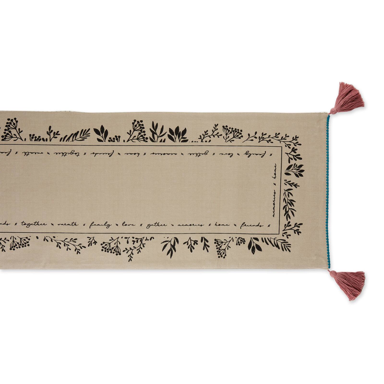 DII® 72" Gather Together Embellished Table Runner