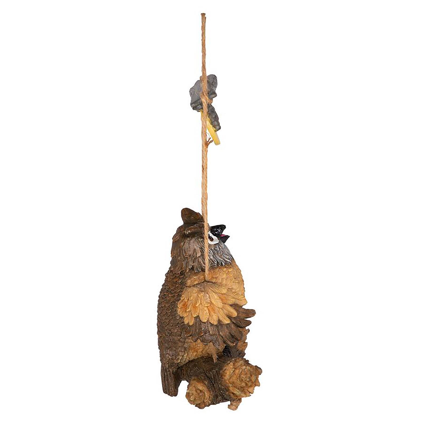 Design Toscano 7.5" Howie the Hoot Owl Swinging Sculpture
