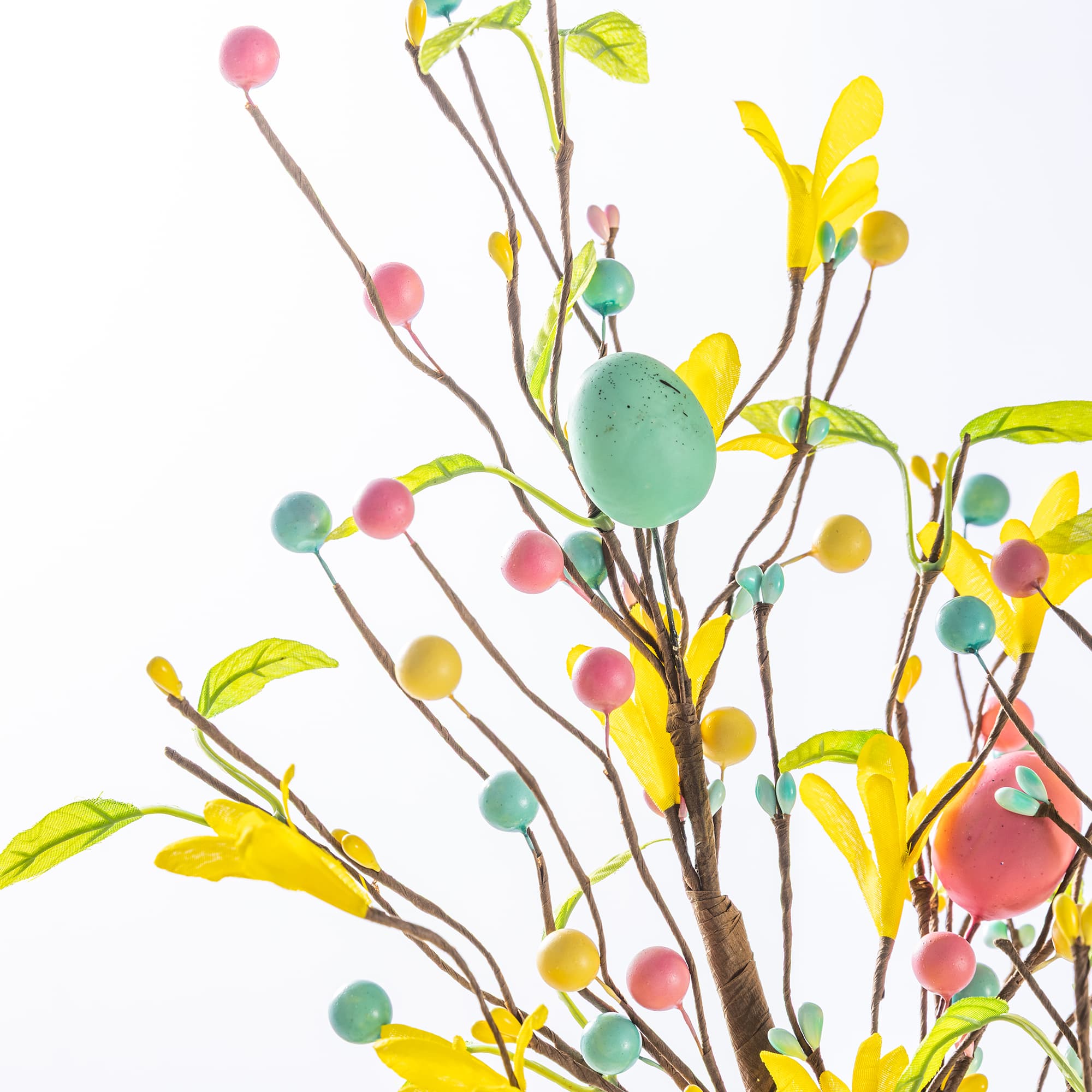 Glitzhome® 28" Easter Berries, Eggs & Leaves Picks Set