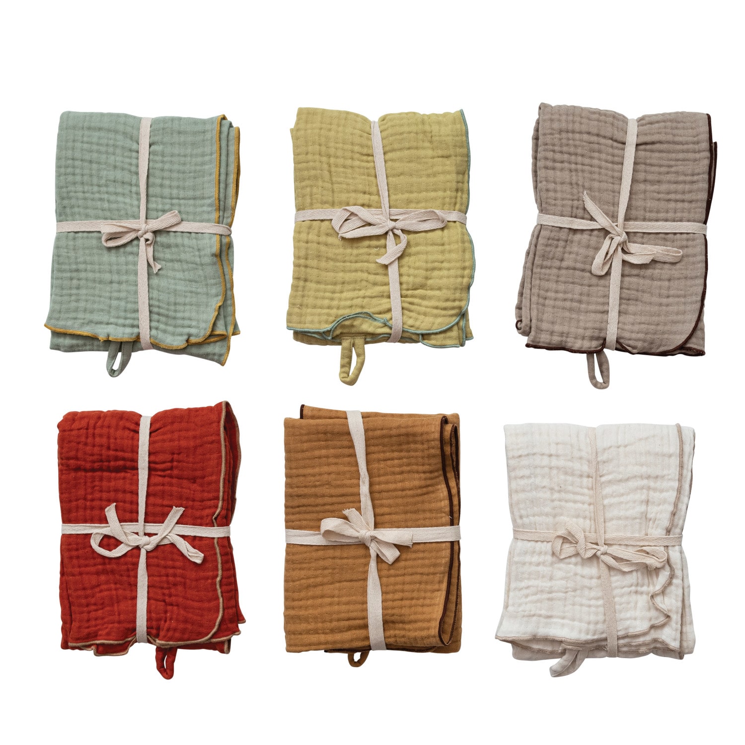 Hello Honey&#xAE; Woven Cotton Double Cloth Tea Towels Set
