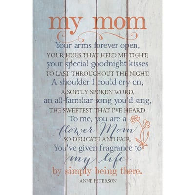 My Mom Your Arms Wood Plaque | Michaels