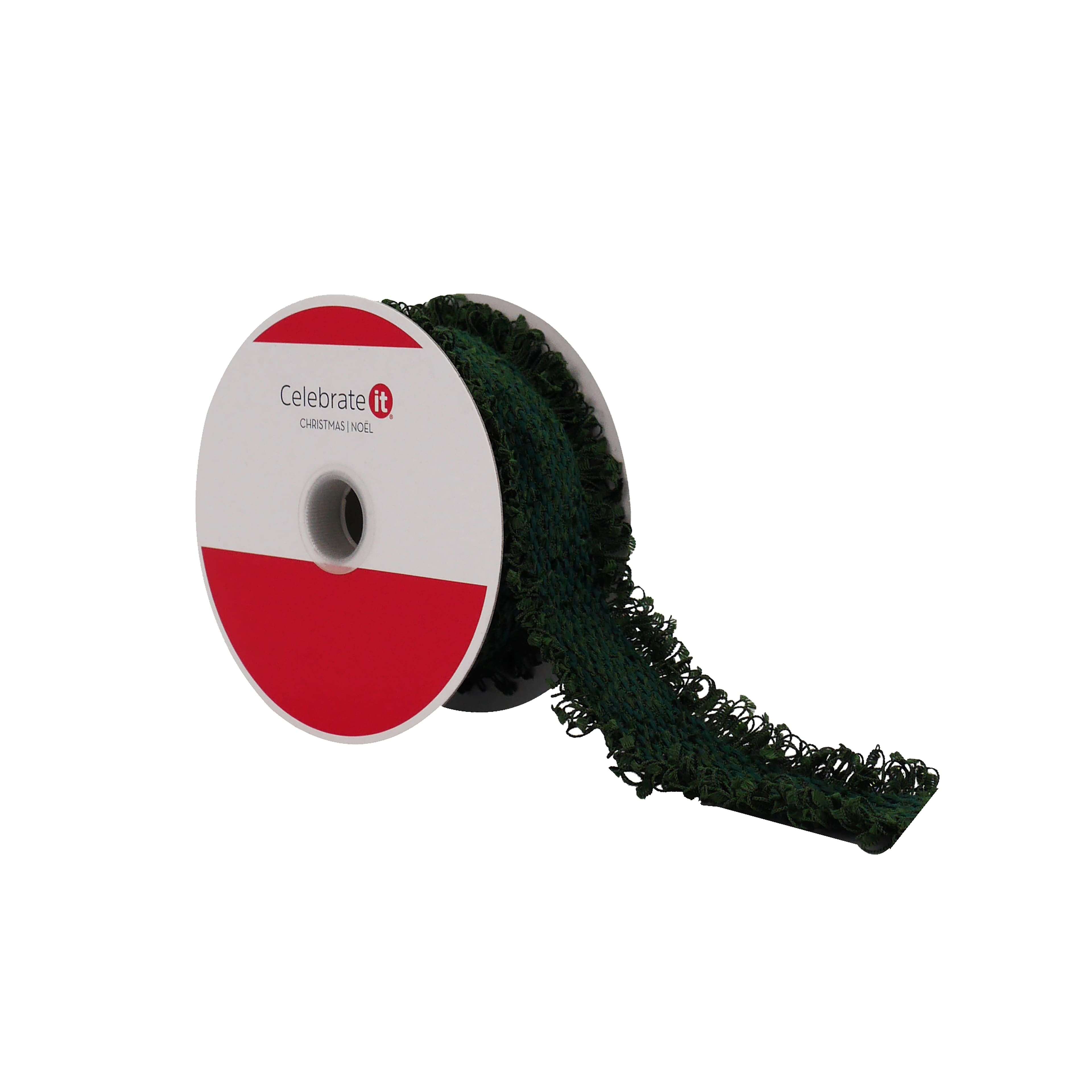 1.5&#x22; x 9ft. Green Knit Ribbon by Celebrate It&#xAE;