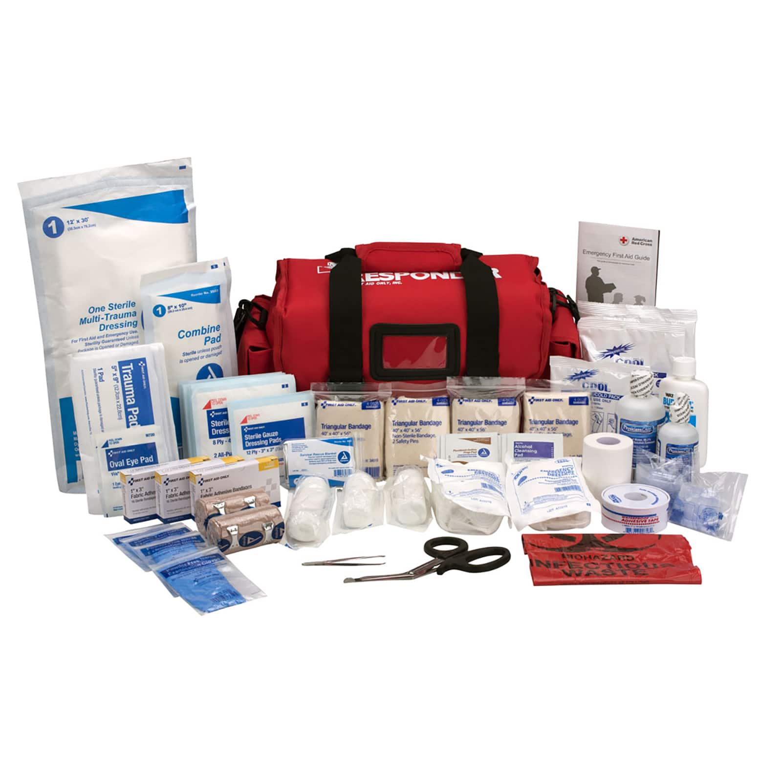 First Aid Only&#xAE; First Responder Kit with Large Fabric Bag, 158 Pieces