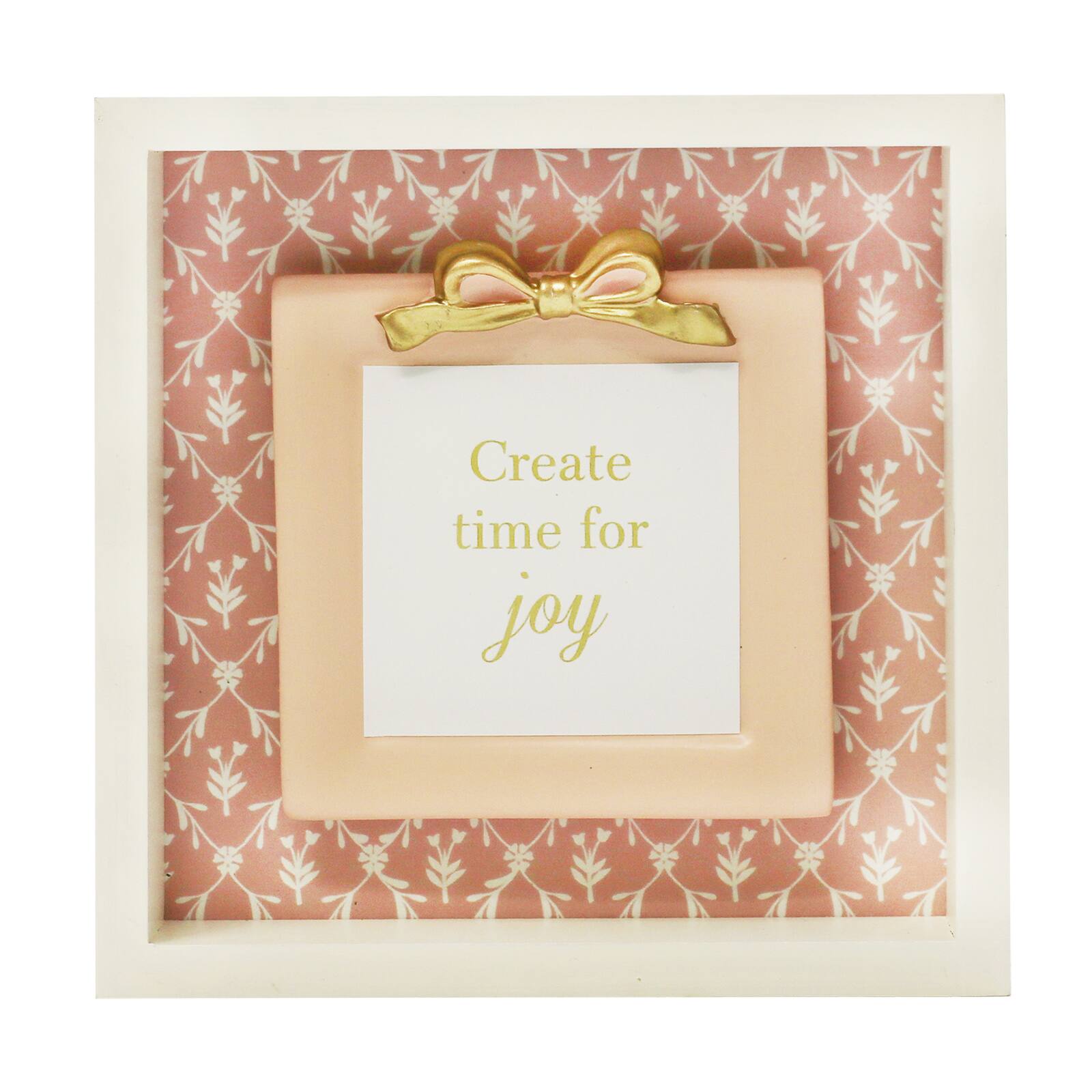 6" Time for Joy Framed Block Tabletop Décor by Ashland®