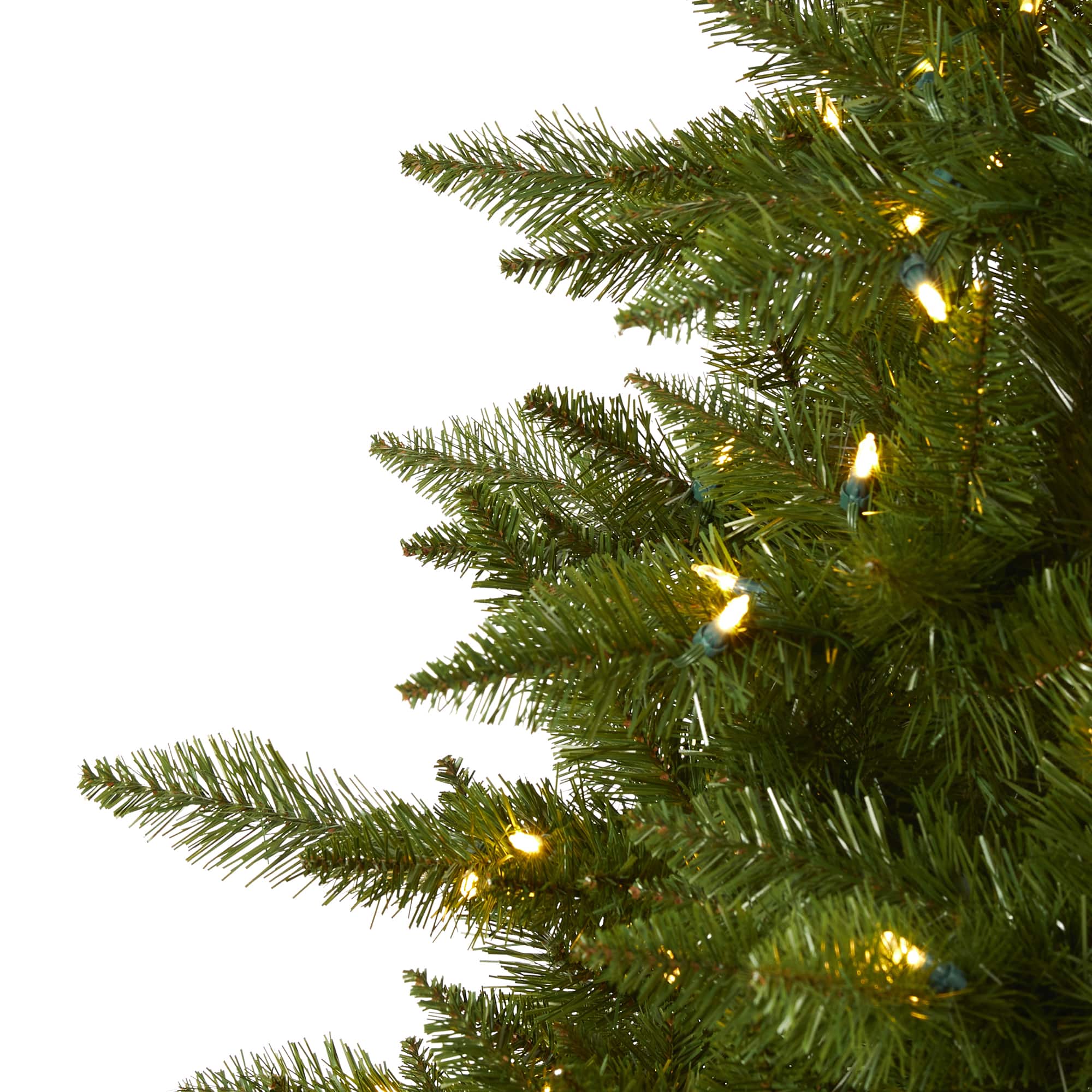 9ft. Pre-Lit Vermont Spruce Artificial Christmas Tree, Warm White LED Lights