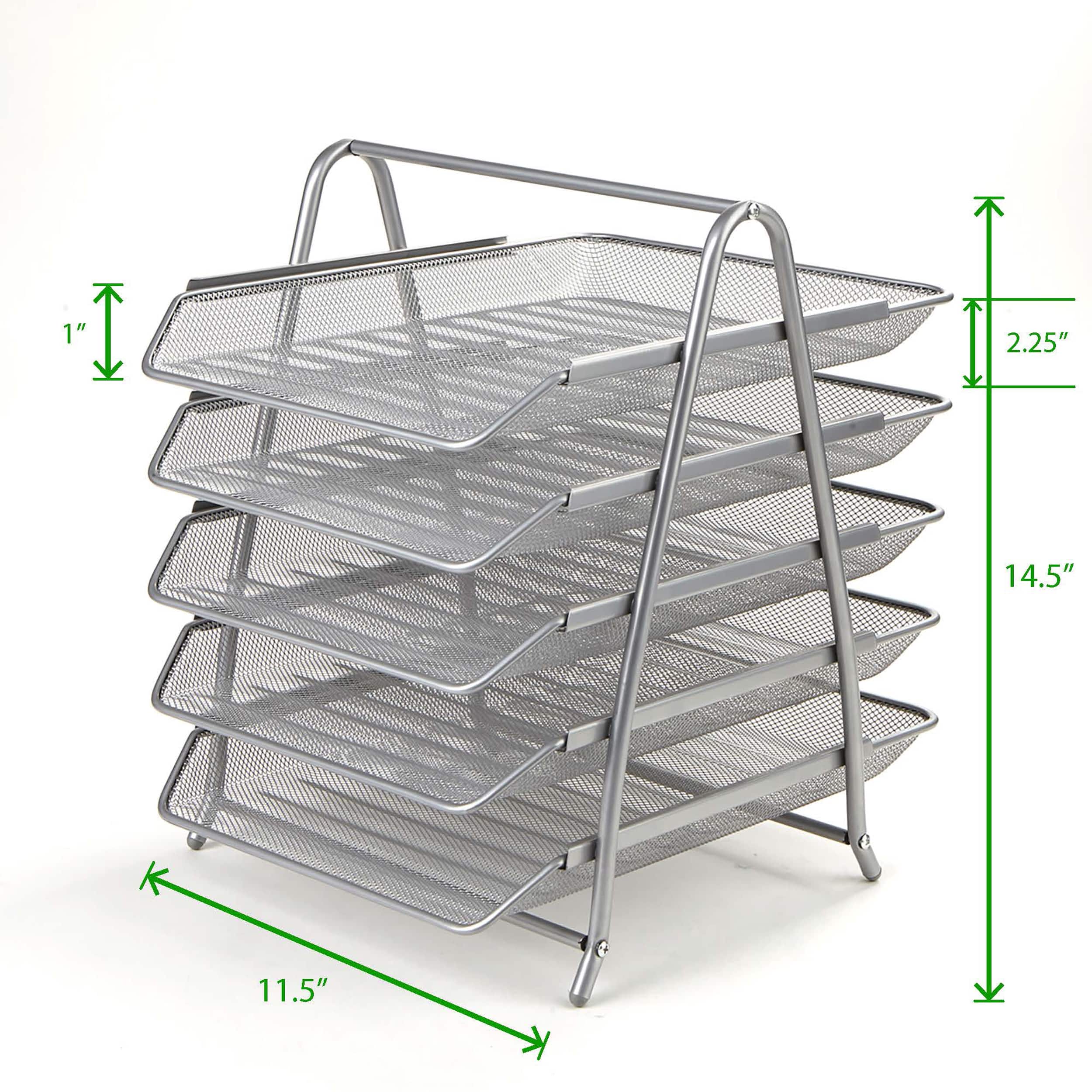 Mind Reader Desk Organizer with 5 Sliding Trays