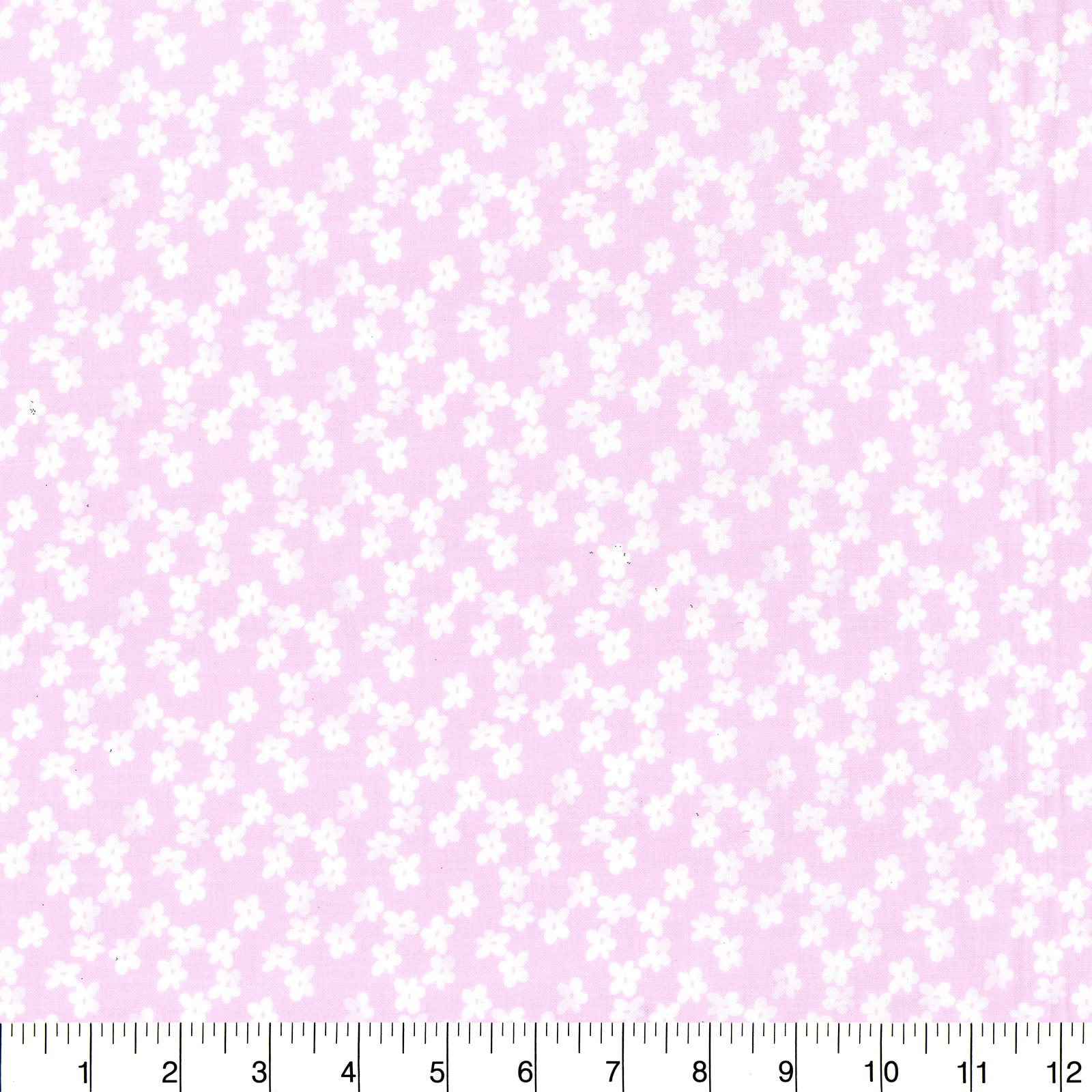 Fabric Traditions Pink Tonal Flowers Cotton Fabric