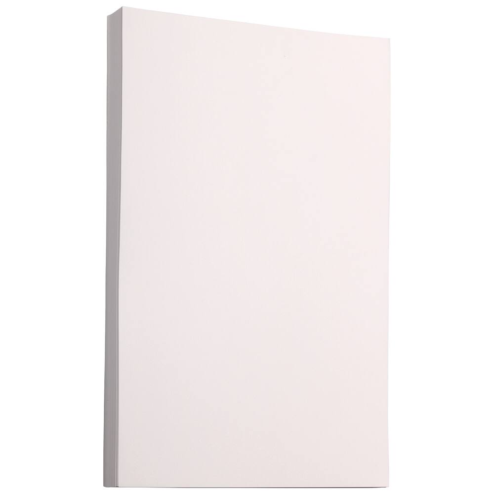 JAM Paper Bright White Wove 6" x 9" 24lb. Strathmore Paper, 100 Sheets