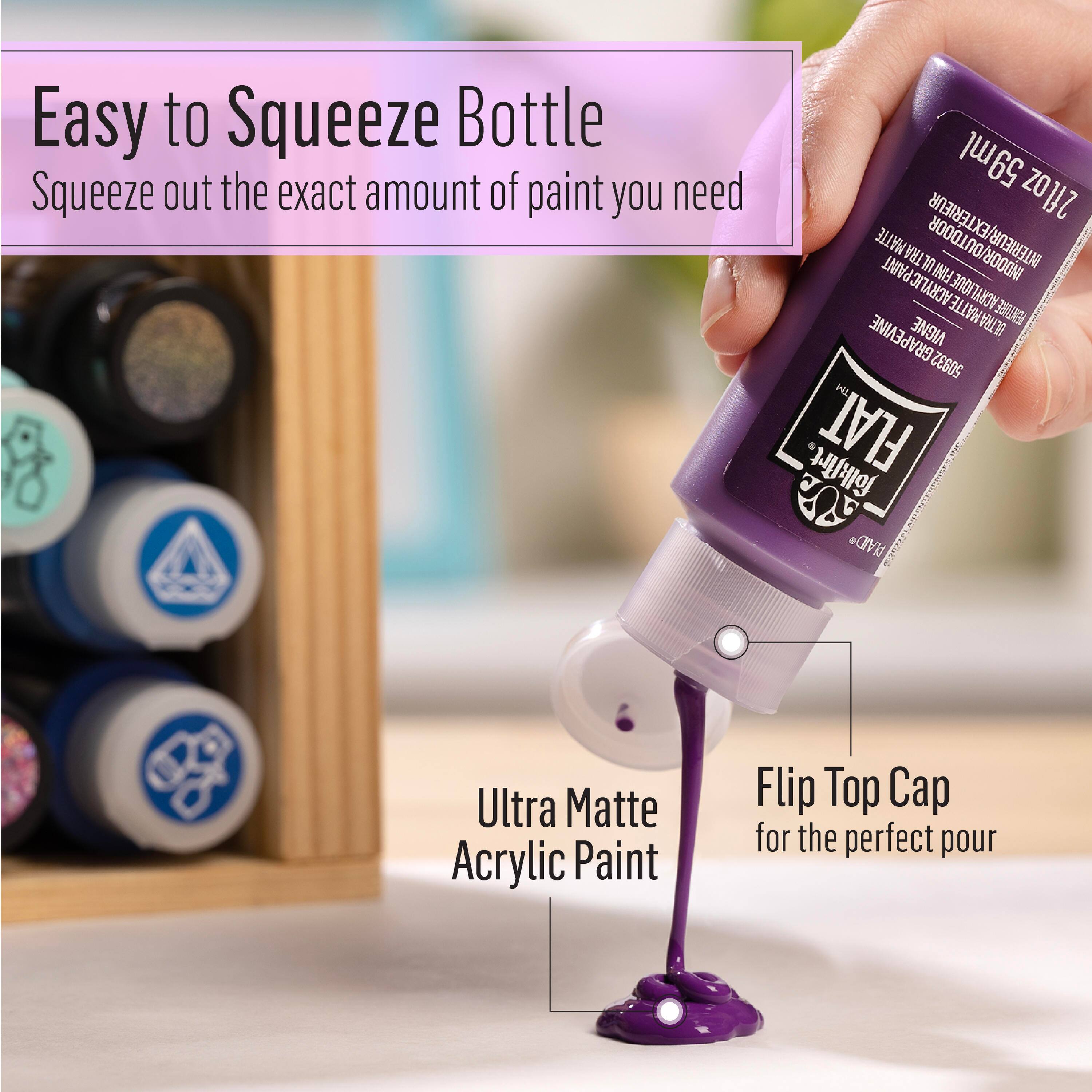 FolkArt&#xAE; Flat&#x2122; Acrylic Paint