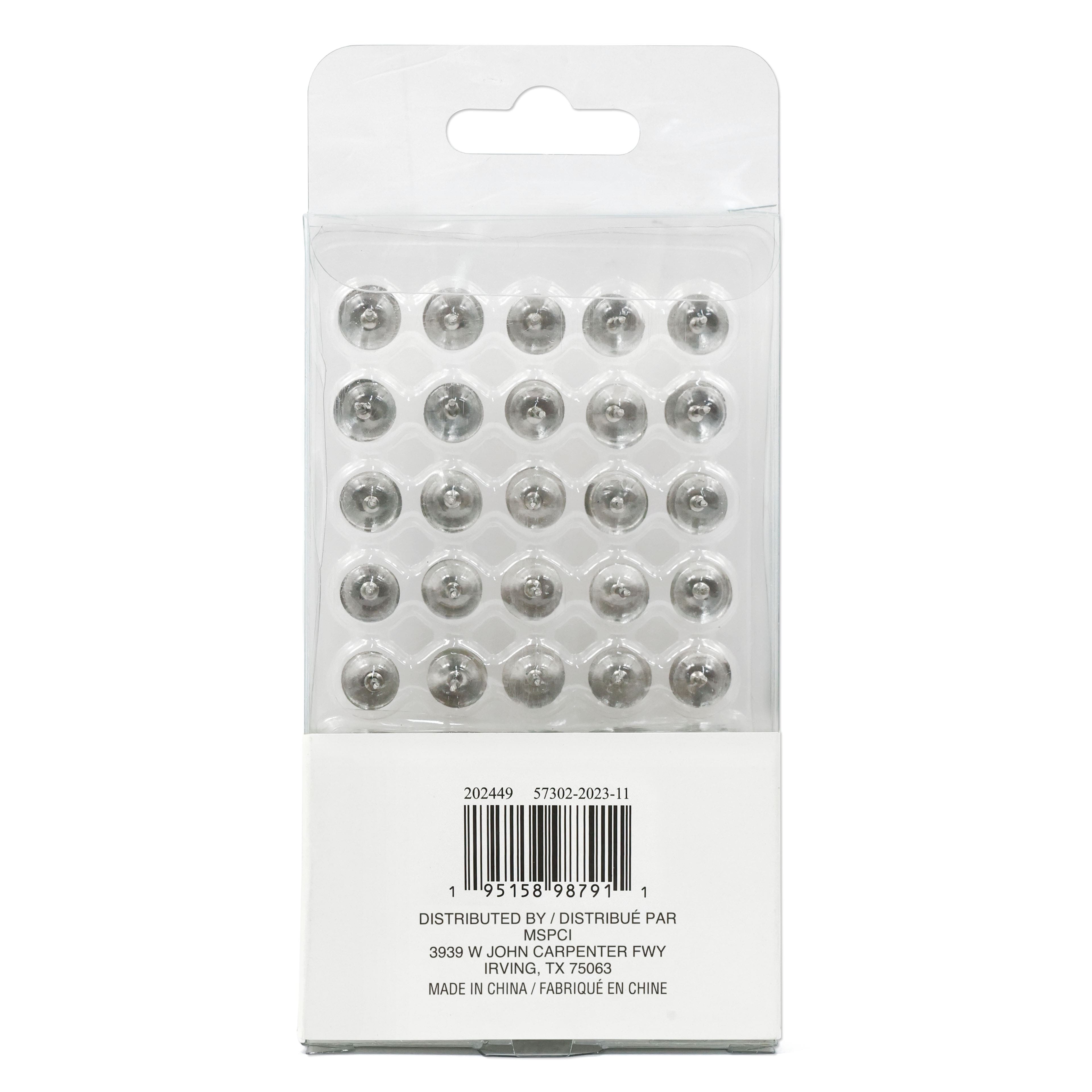 8 Packs: 150 ct. (1,200 total) Silver Thumb Tacks by B2C®