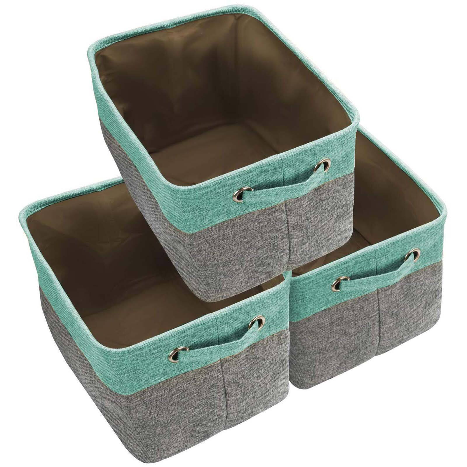 Sorbus 15&#x22; Twill Collapsible Storage Basket Set