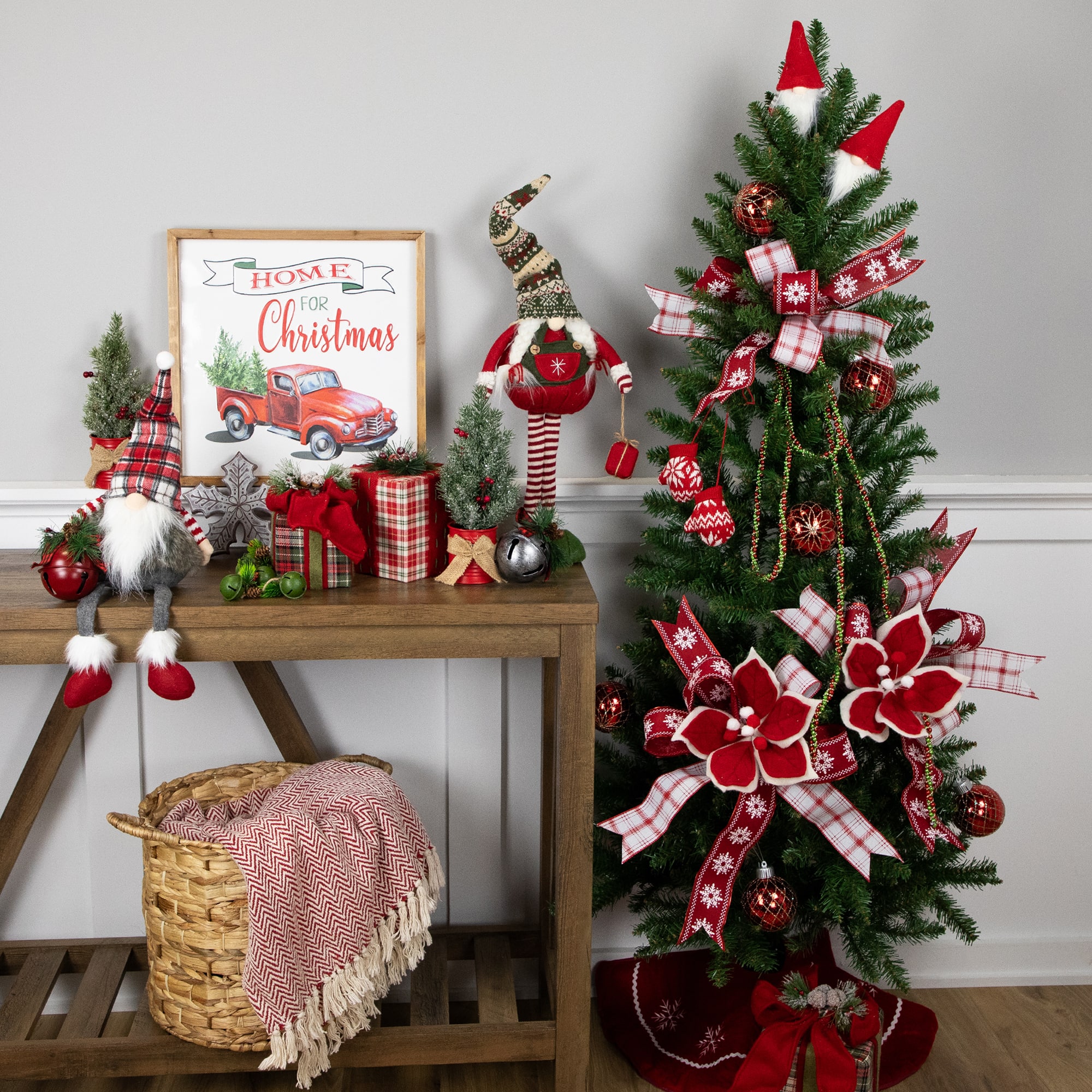 5ft. Unlit Winona Fir Artificial Wall Christmas Tree