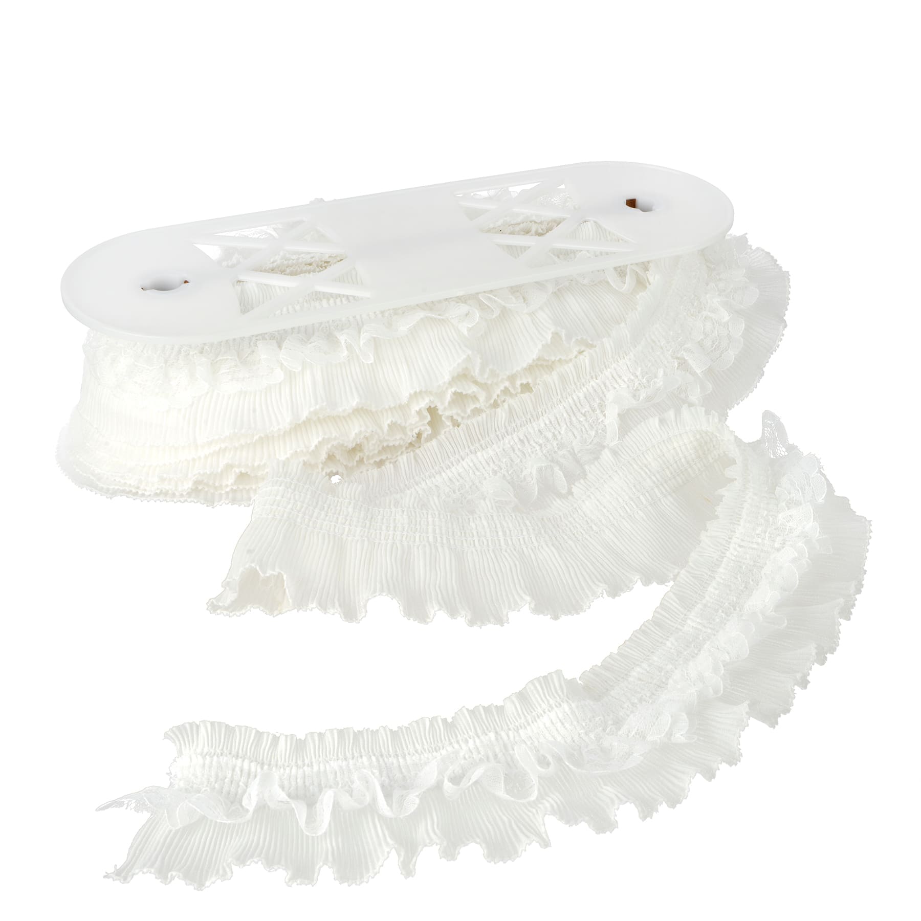 2.5&#x22; White Chiffon Pleated Trim by Celebrate It&#xAE;