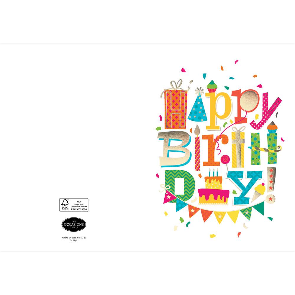 Jam Paper White Happy Birthday Ribbon | 7/8 x 25yd | Michaels