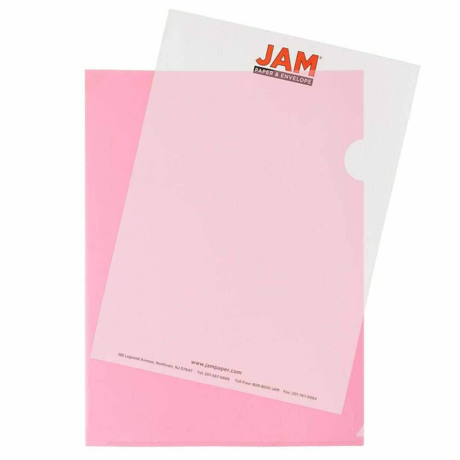 JAM Paper 9&#x22; x 11.5&#x22; Plastic Sleeves, 12ct.