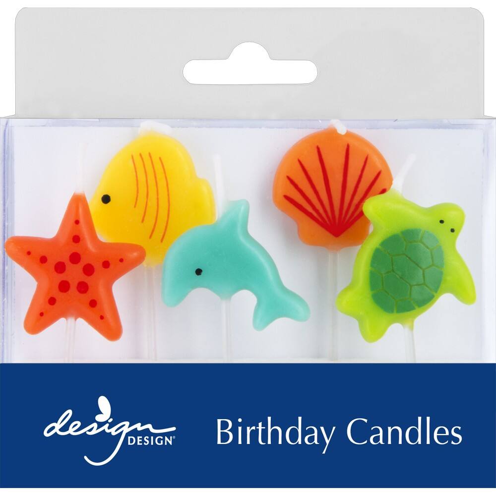 Design Design Sea Friends Specialty Birthday Candles Set Candles
