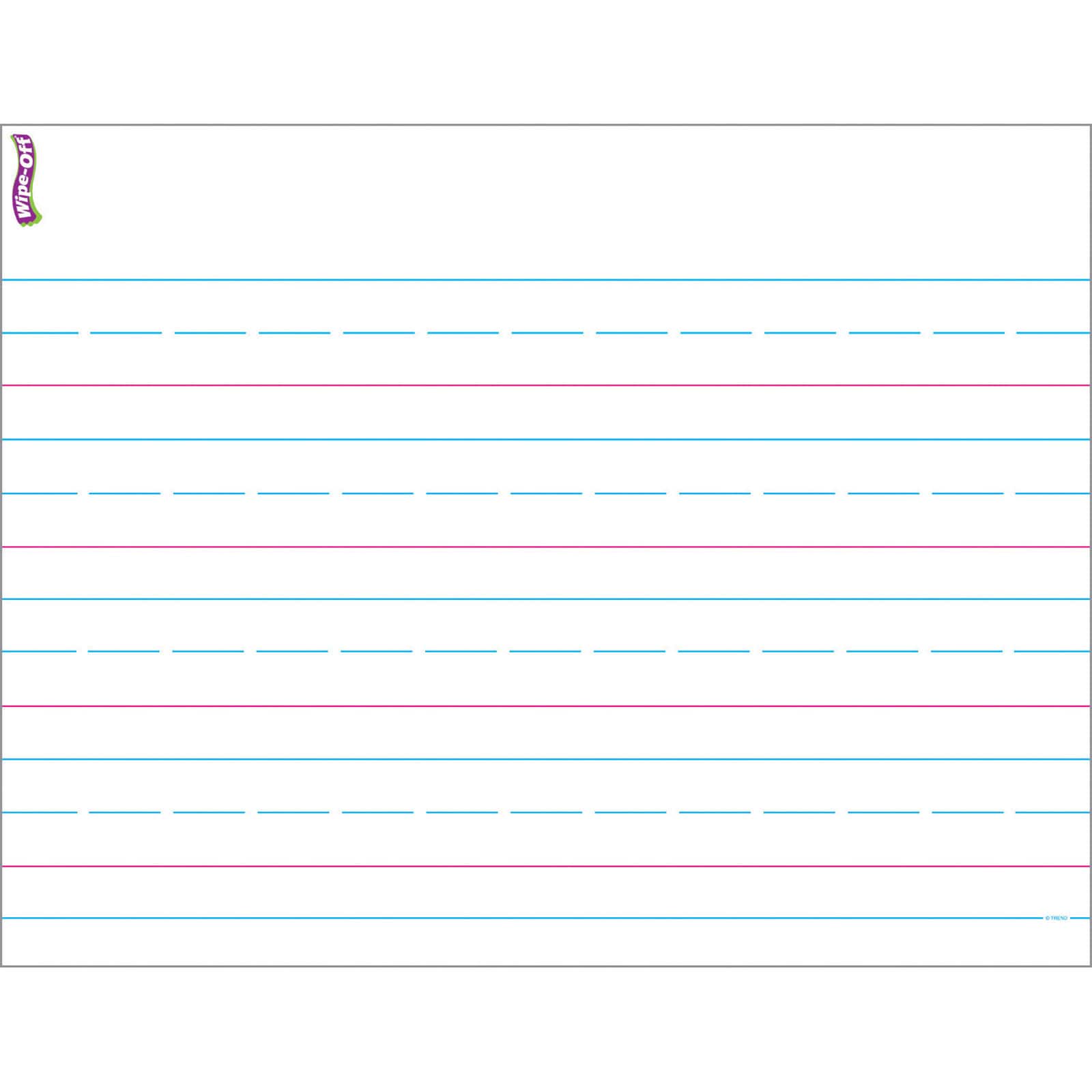 Trend Enterprises® Wipe-Off® Handwriting Paper Chart, 6ct.