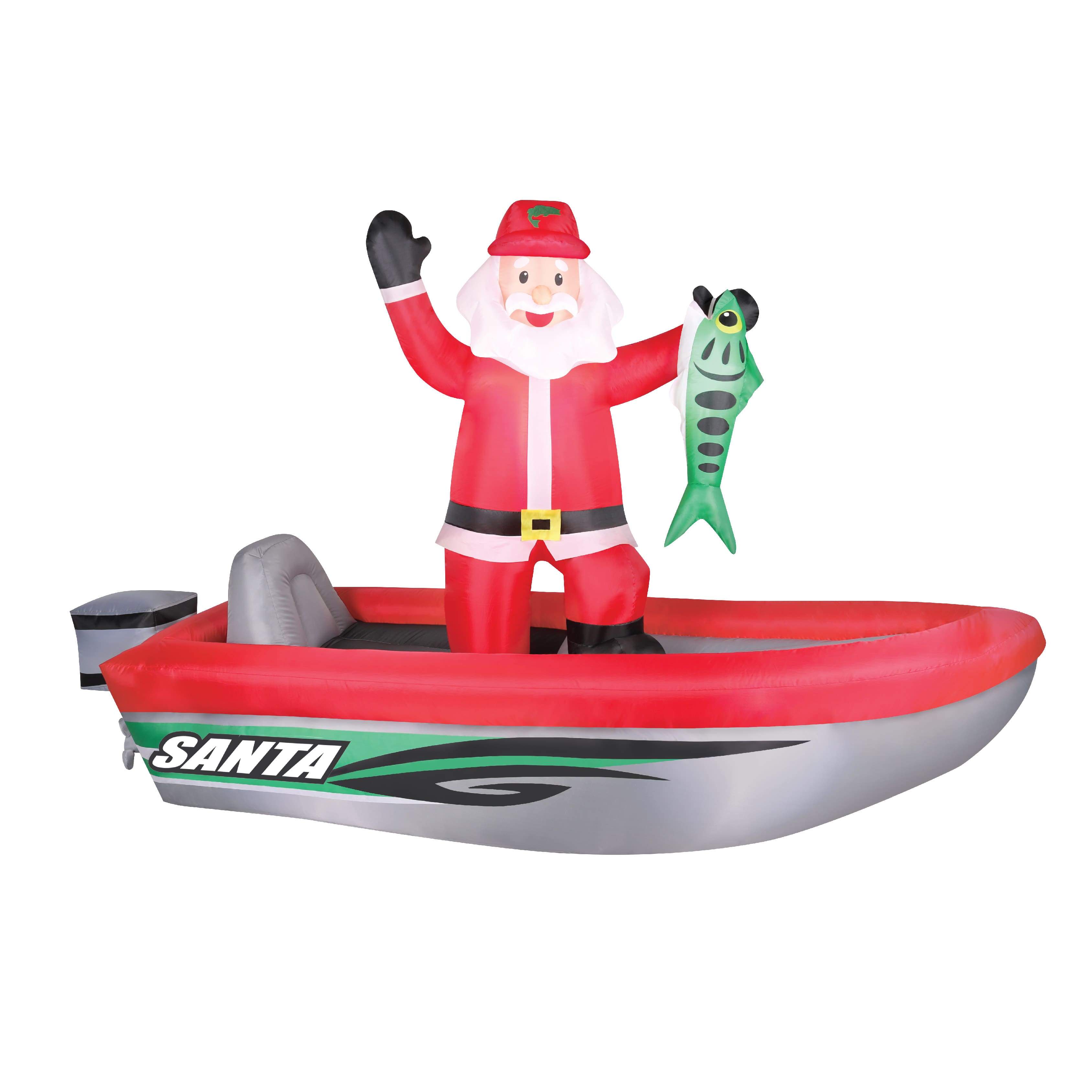 10ft. Airblown® Inflatable Fishing Santa