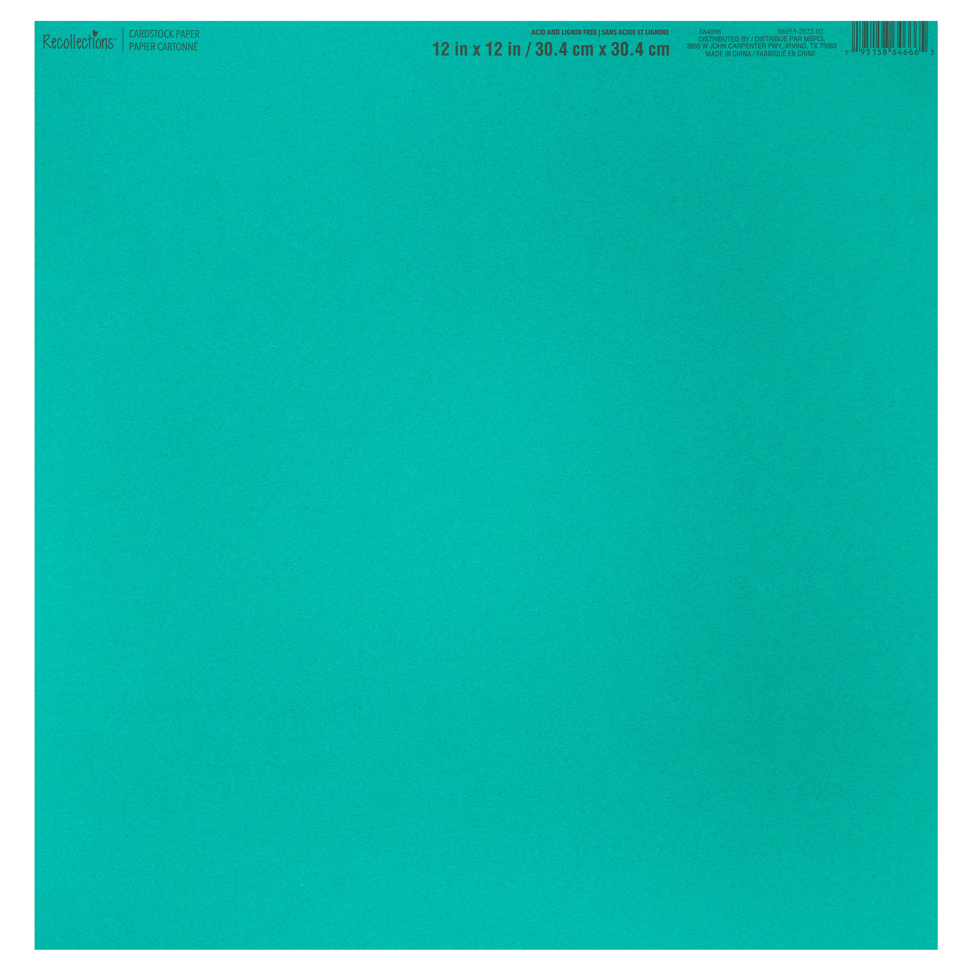 60 Pack: Smooth Solid Cardstock Paper by Recollections™, 12" x 12"