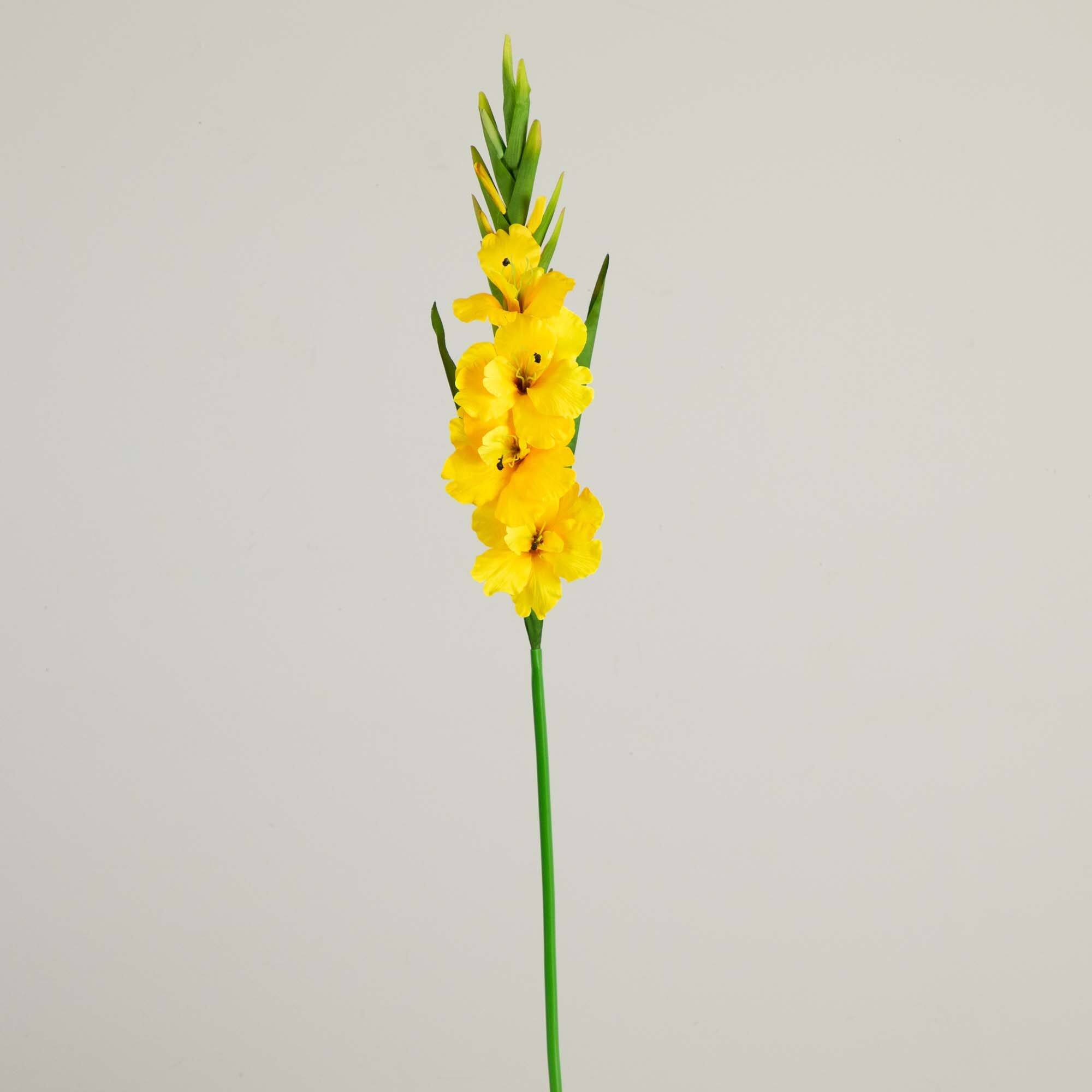 45&#x22; Yellow Gladiolus Flower Stems, 3ct.