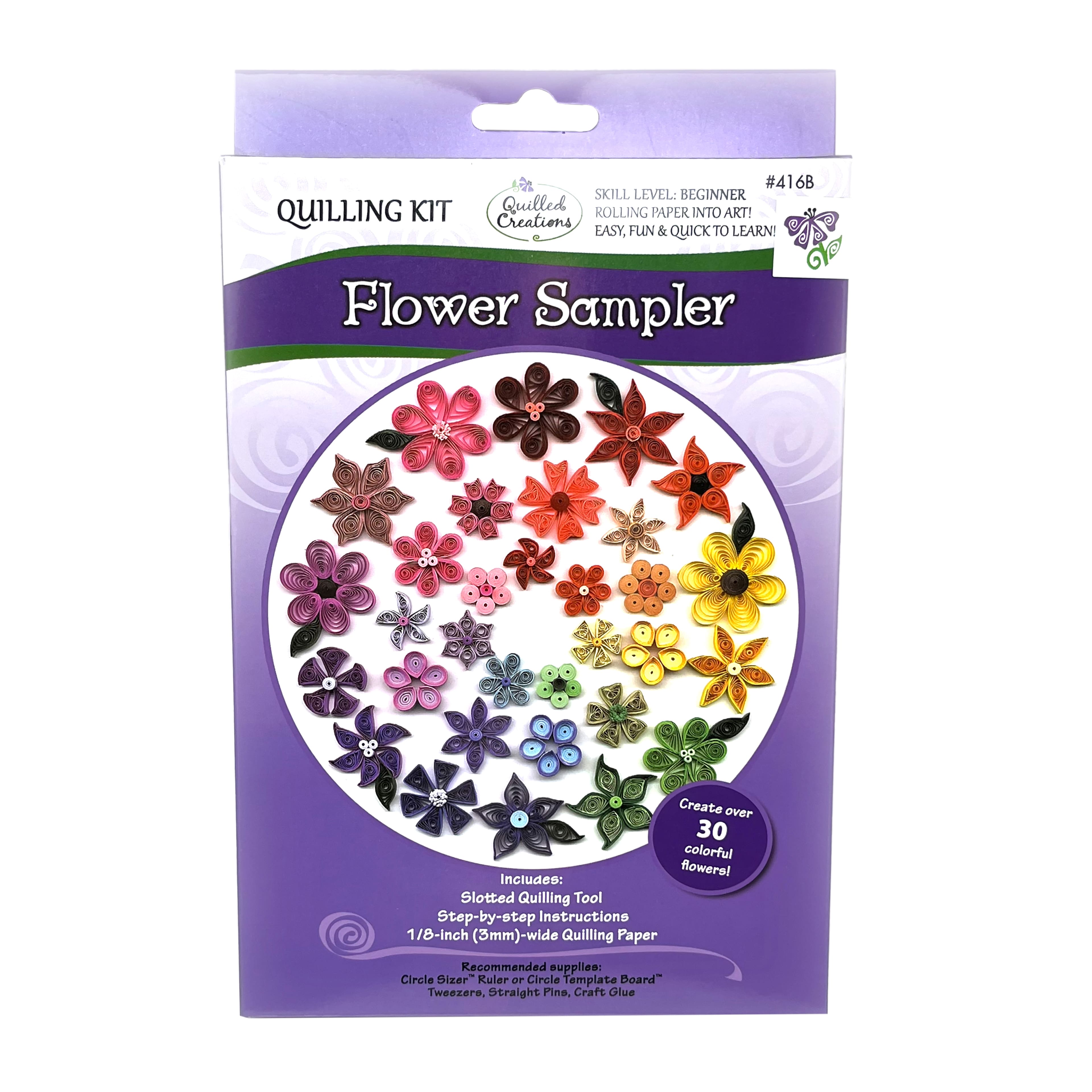 Quilled Creations™ Flower Sampler Quilling Kit