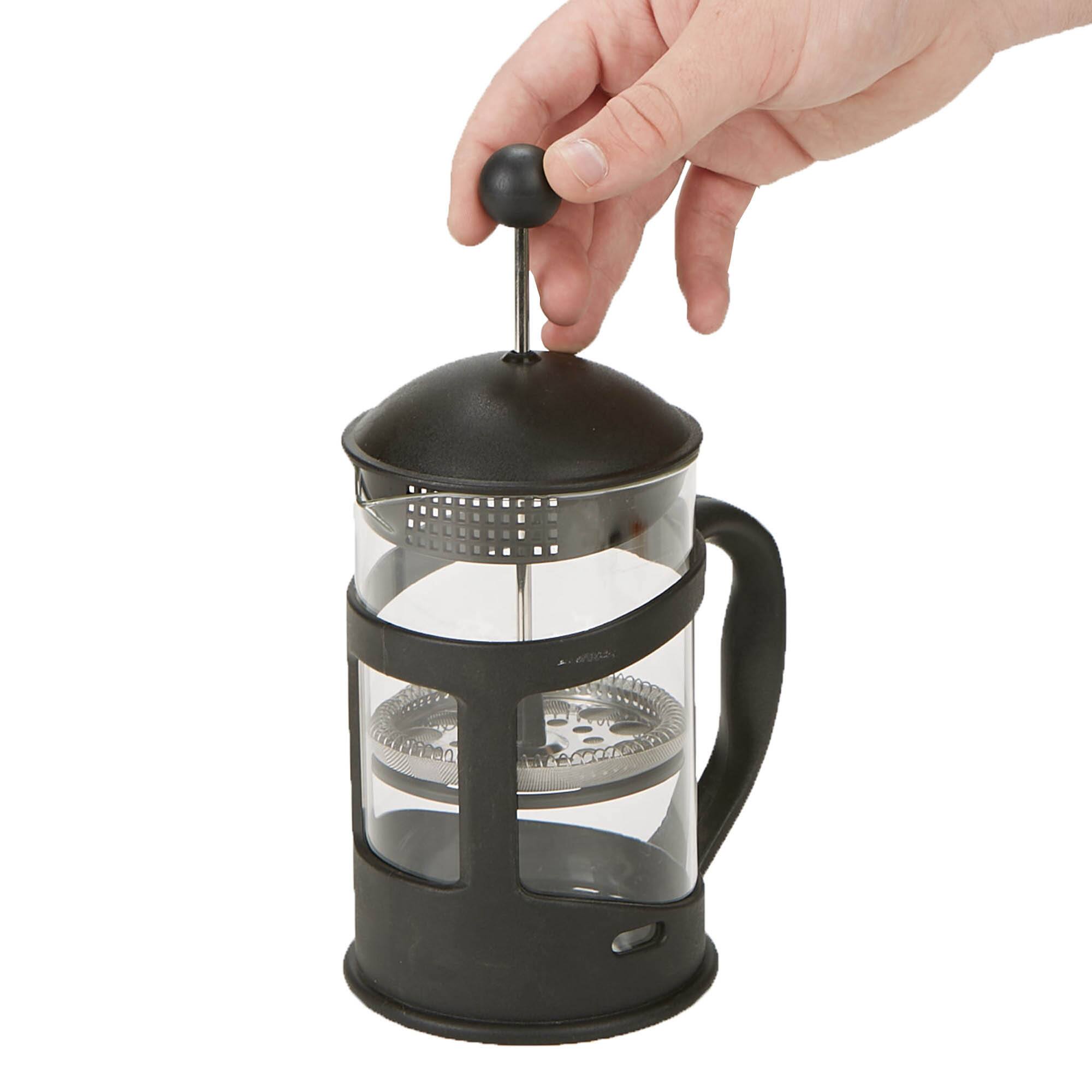 Mind Reader Black French Press Glass Coffee Maker With Stainless Steel